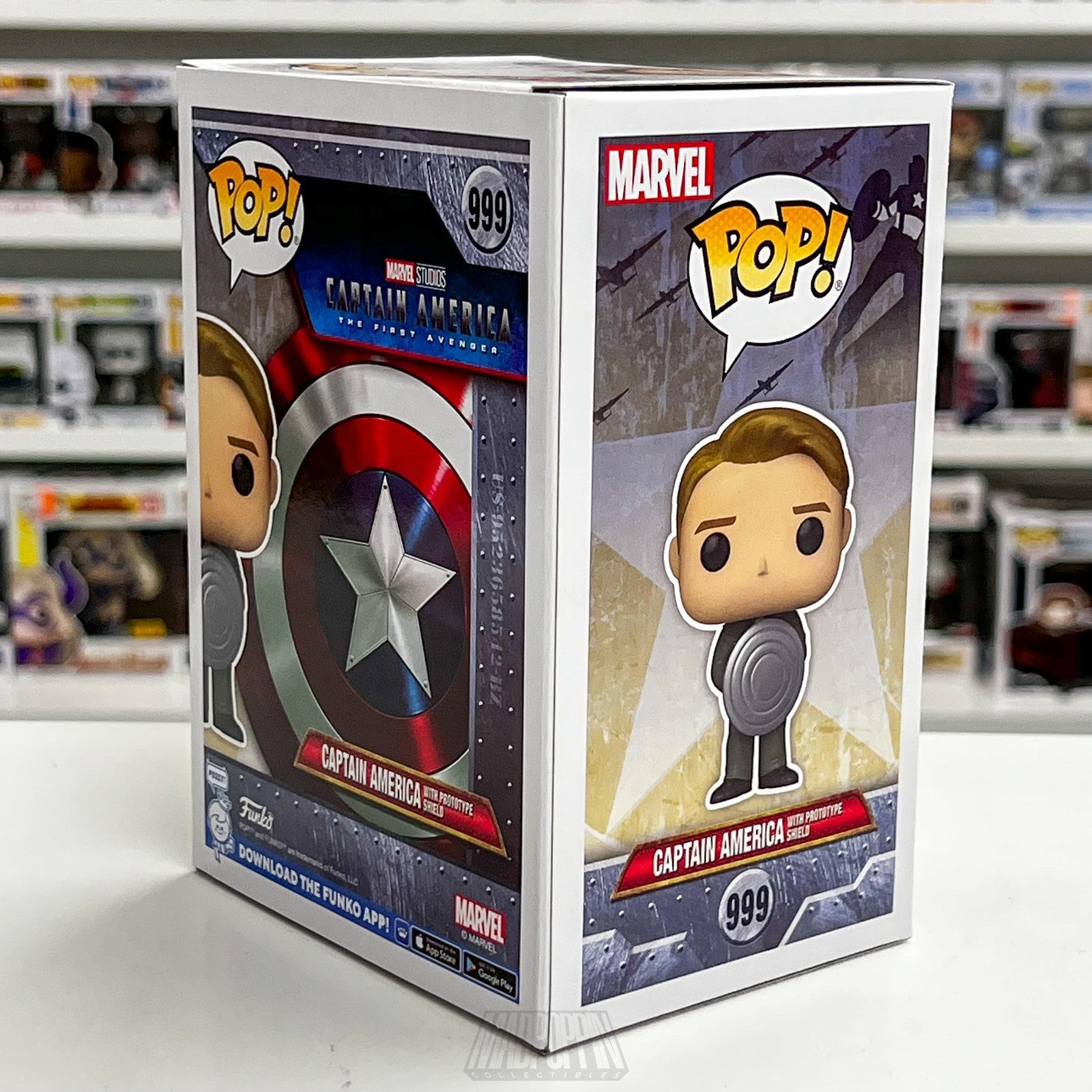 Funko Pop Marvel Captain America 999 Prototype Shield EE Exclusive Limited