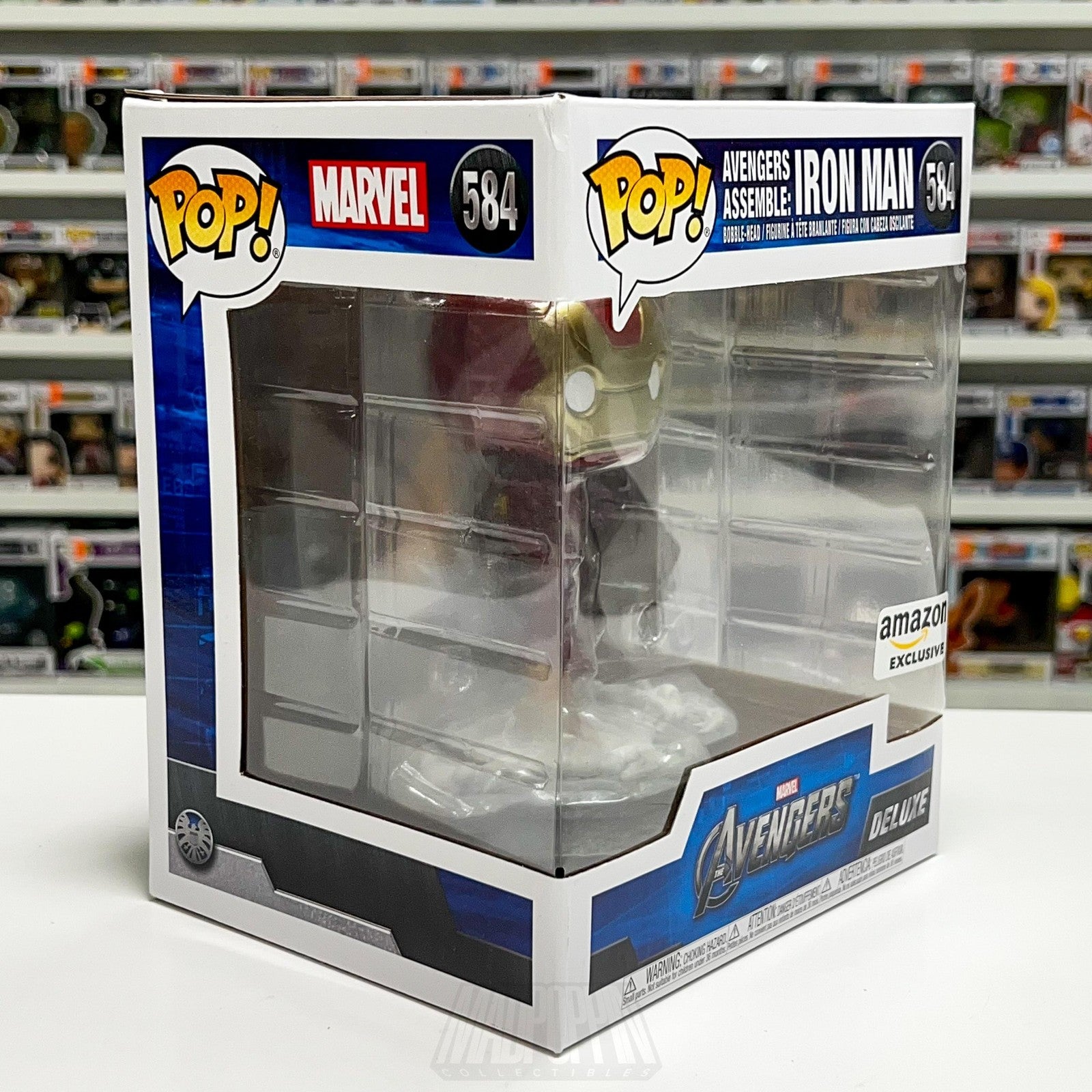 Funko Pop Marvel Avengers Assemble Iron Man 584 Amazon Exclusive Deluxe Figure