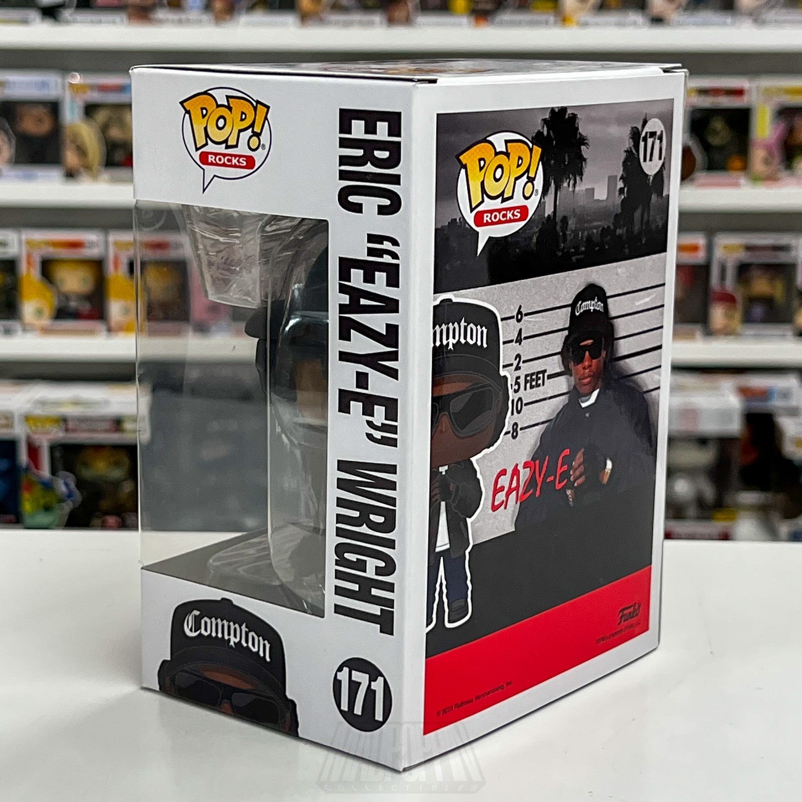 Funko Pop Rocks Eric Eazy-E Wright 171 NWA Gangsta Rap Hip Hop Toy Vinyl Figure2