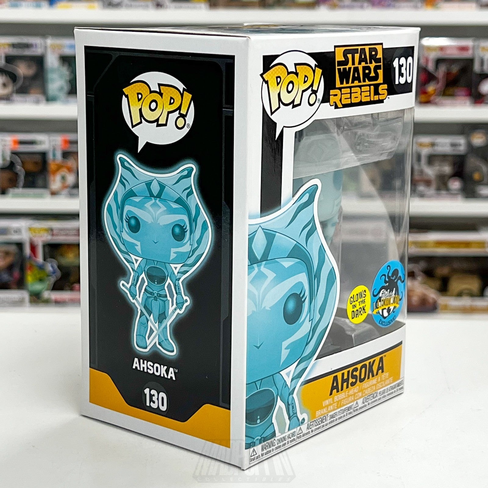 Funko Pop Star Wars Rebels Ahsoka Glow LACC 130 Original 2017 Release Toy Figure6