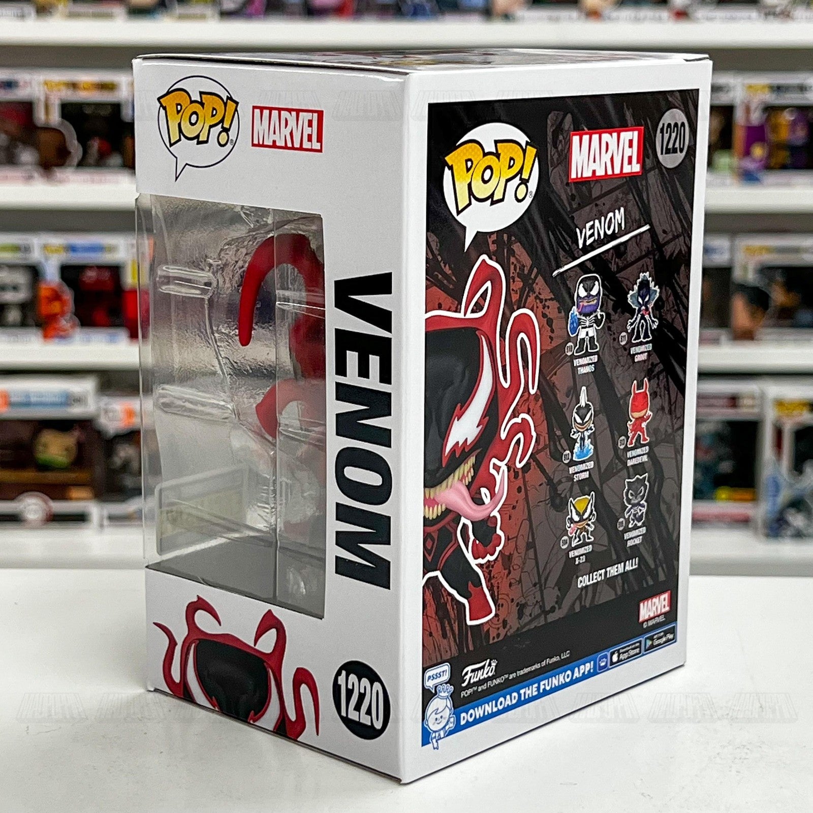 Funko Pop Marvel Venom 1220 Entertainment Earth Exclusive Bobble-Head Figure