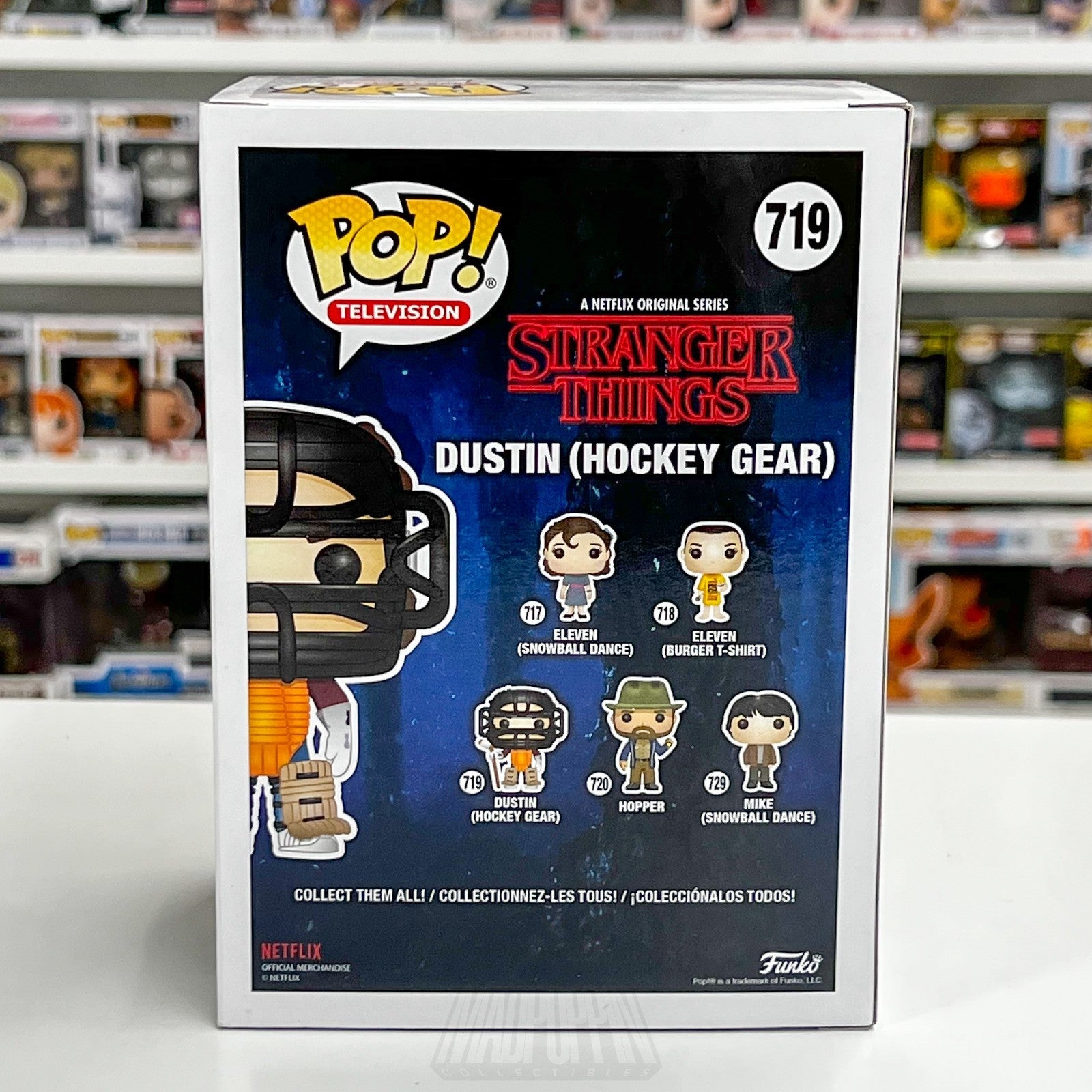 Funko Pop Television Stranger Things Dustin Hockey Gear Hot Topic 719 Toy Figure3