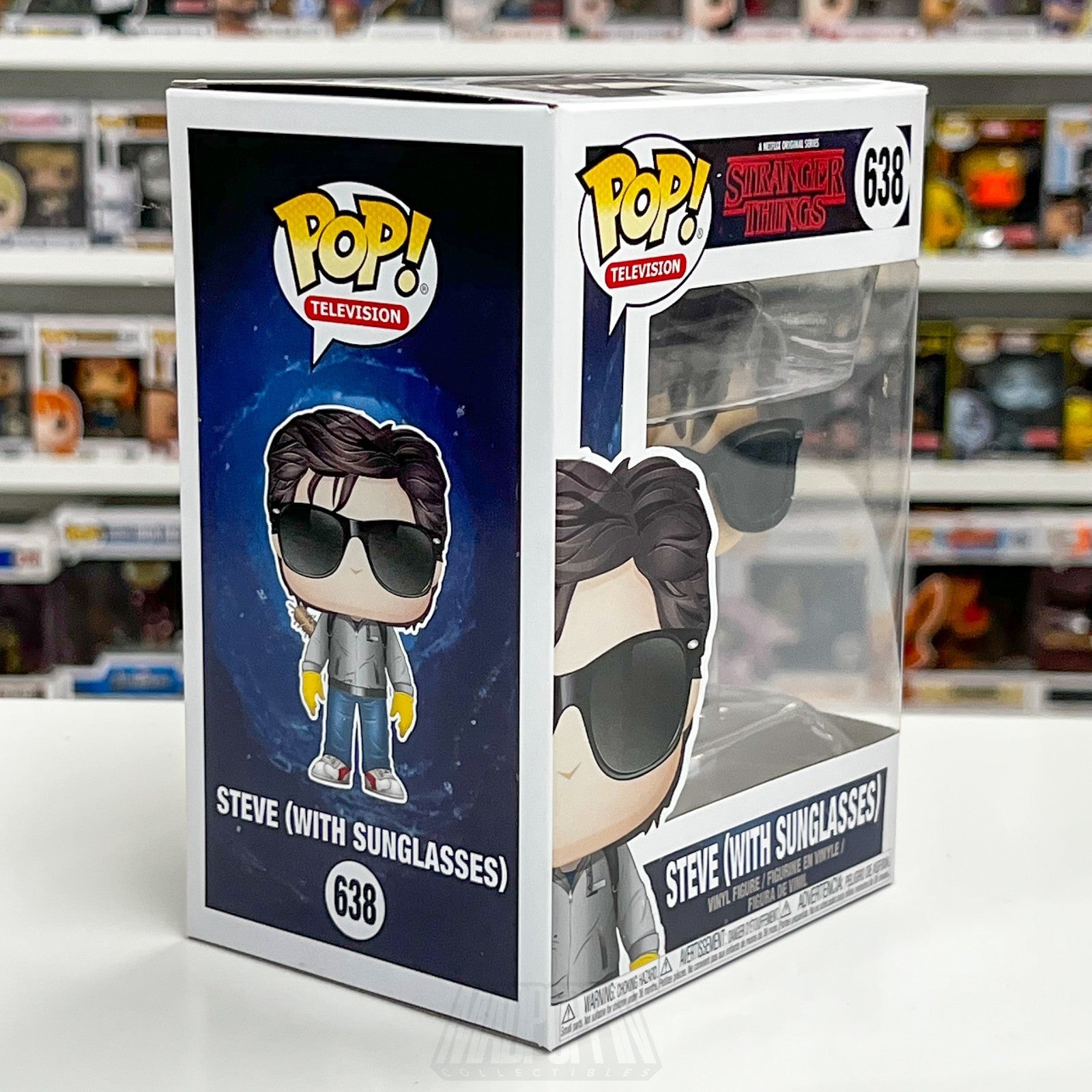 Funko Pop Television Stranger Things Steve w/Sunglasses 638 Netflix Vinyl Figure5