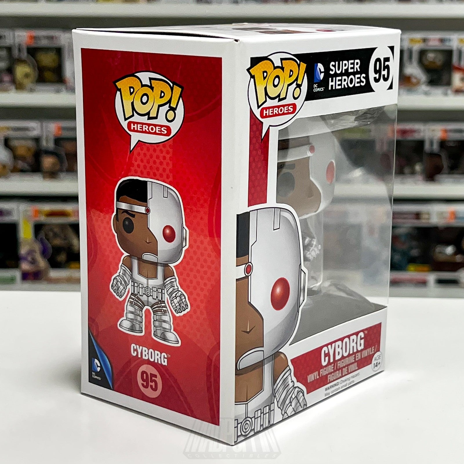 Funko Pop Heroes DC Comics Super Heroes Cyborg 95 Vinyl Figure New in Box Toy