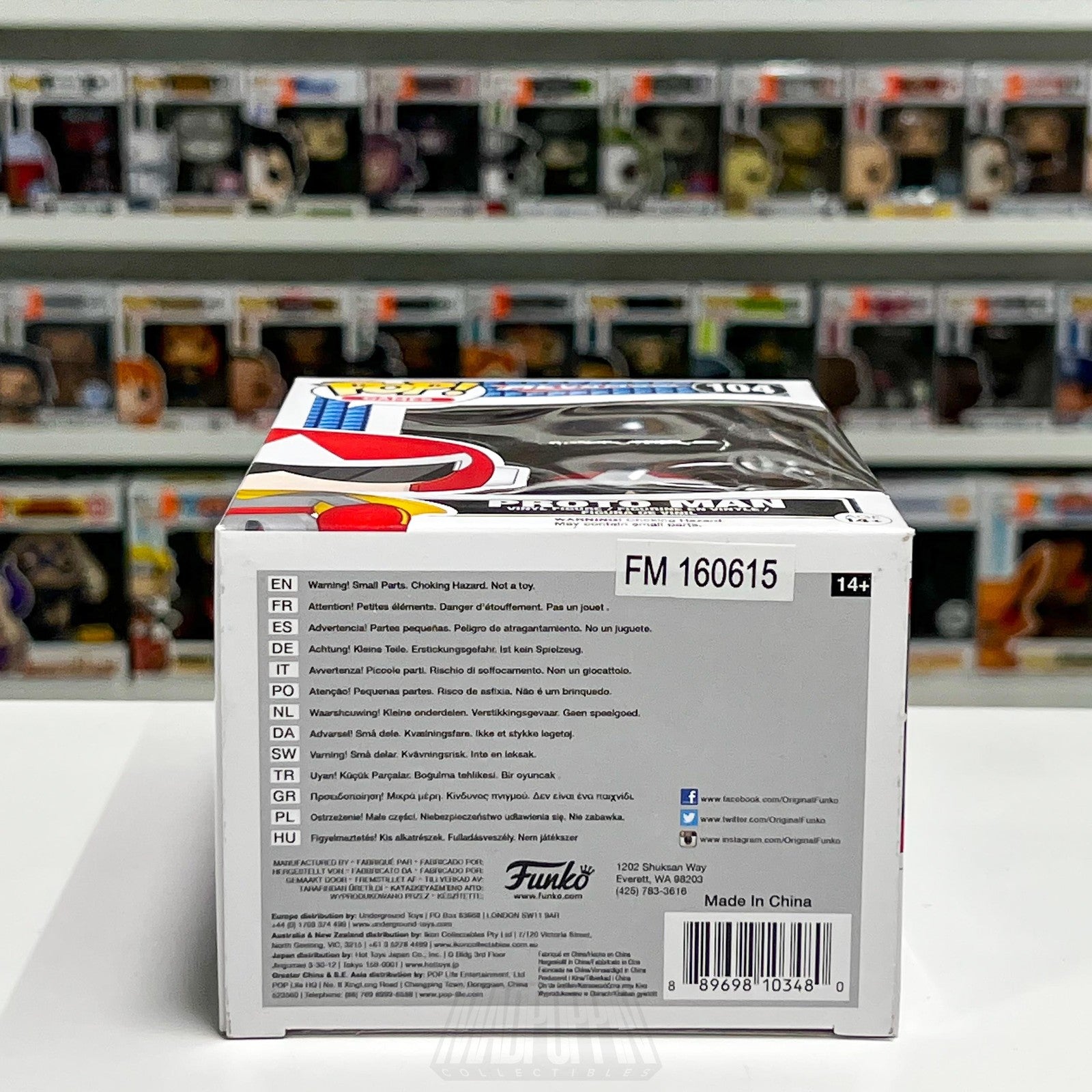 Funko Pop Video Games Mega Man Proto Man 104 Vinyl Figure Capcom Toy