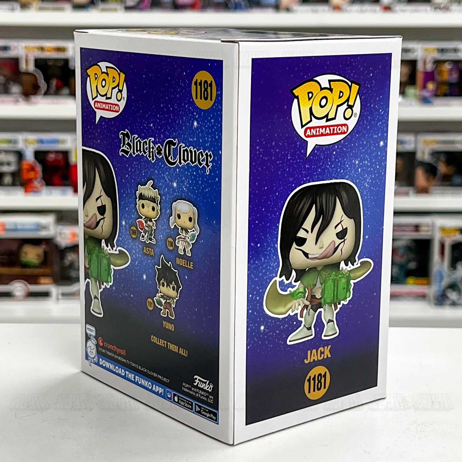 Funko Pop! Animation Black Clover Jack 1181 2022 Winter Convention Ltd Edition