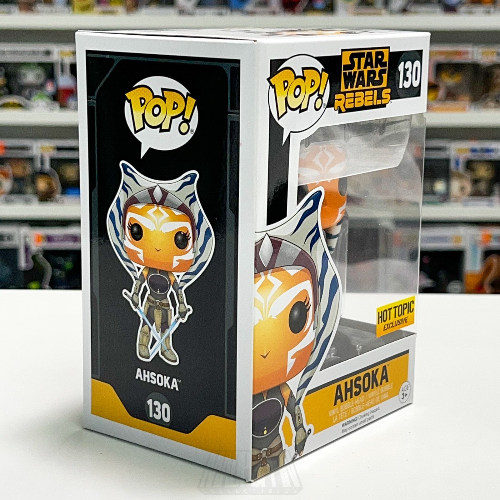 Funko Pop Star Wars Rebels Ahsoka Tano Hot Topic 130 Dual Lightsabers Jedi 20175