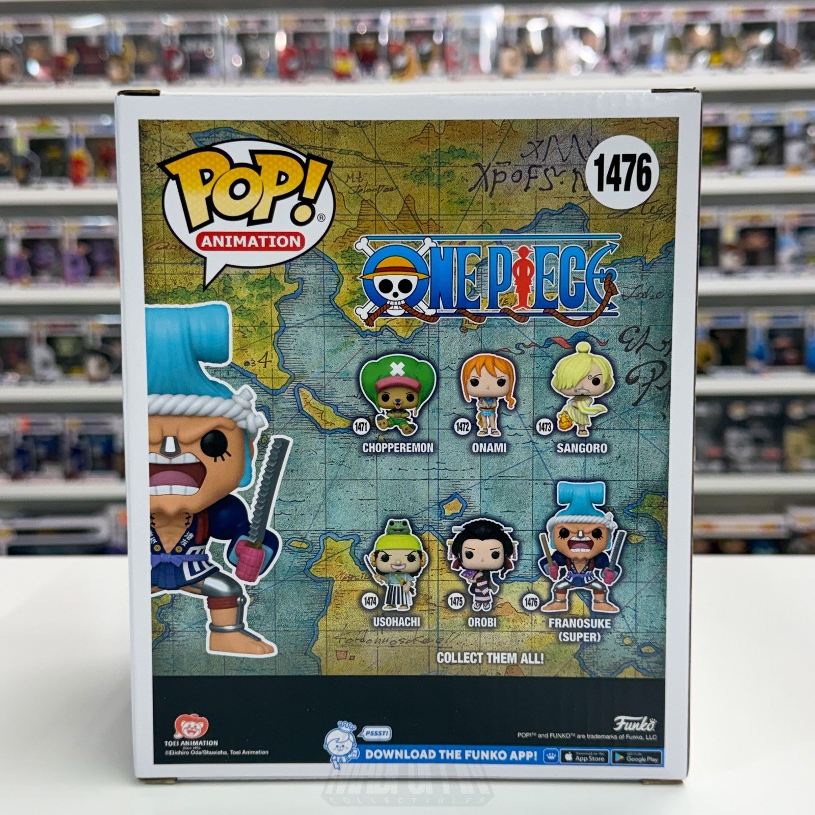 Funko Pop Anime One Piece Franosuke Franky 1476 Cyborg Japanese 6" Vinyl Figure3