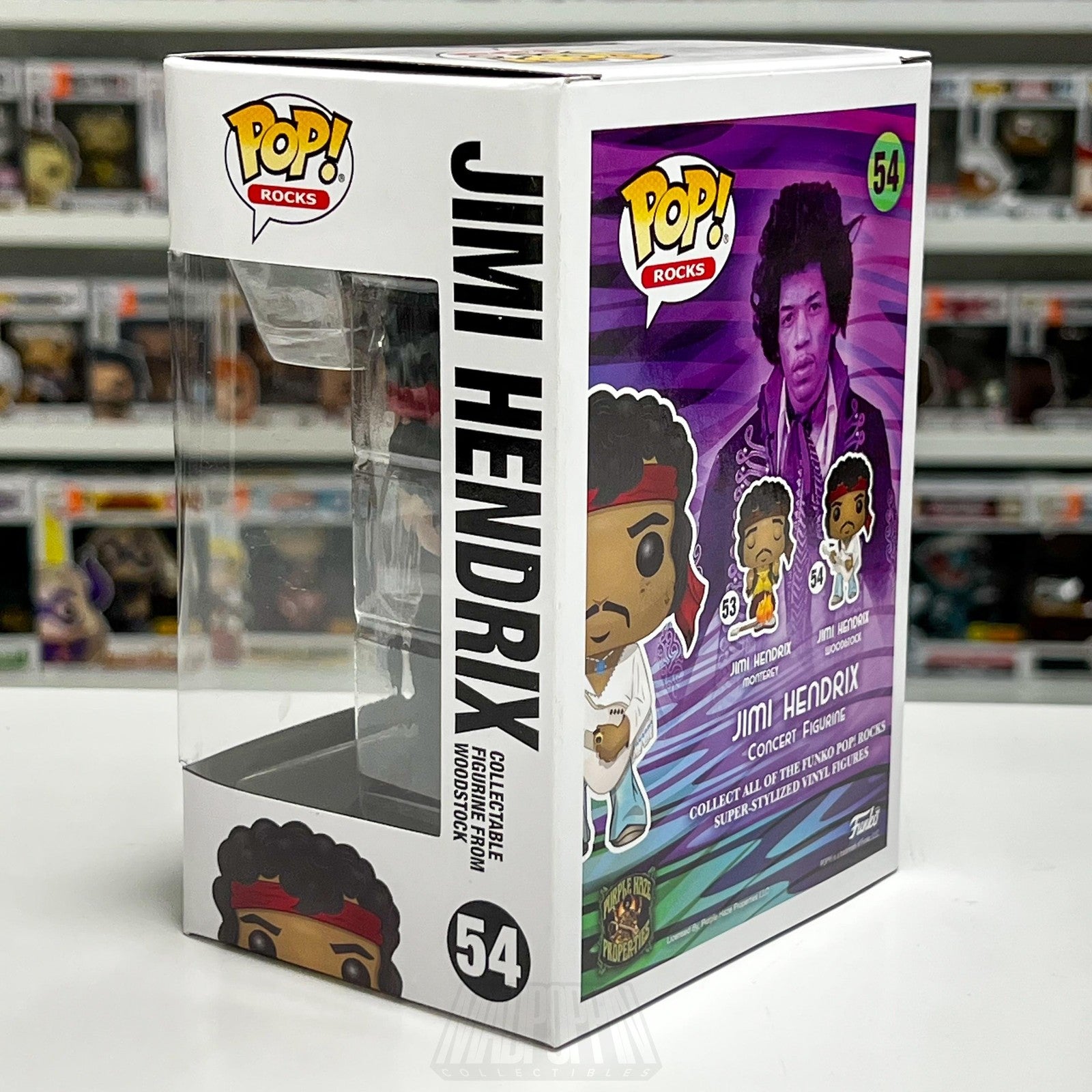 Funko Pop! Rocks Jimi Hendrix 54 Woodstock Vinyl Figure Collectible Toy Music