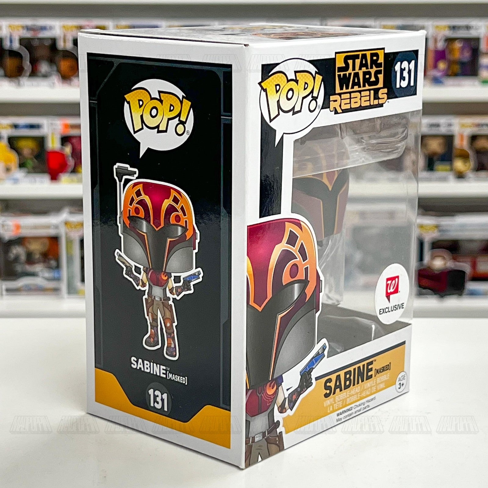 Funko Pop Star Wars Rebels Sabine Masked #131 Walgreens Exclusive Vinyl Figure