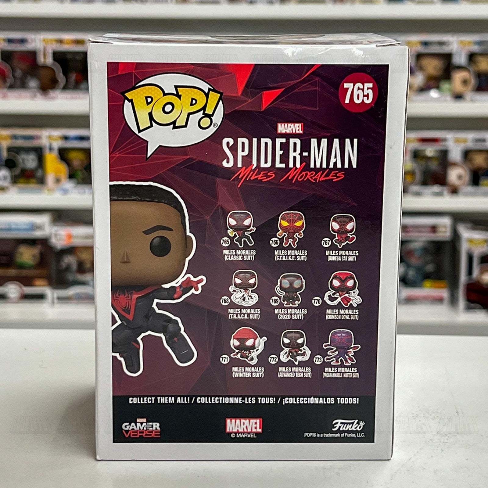 Funko Pop Marvel Spider-Man Miles Morales Classic Suit CHASE 765 Gamerverse