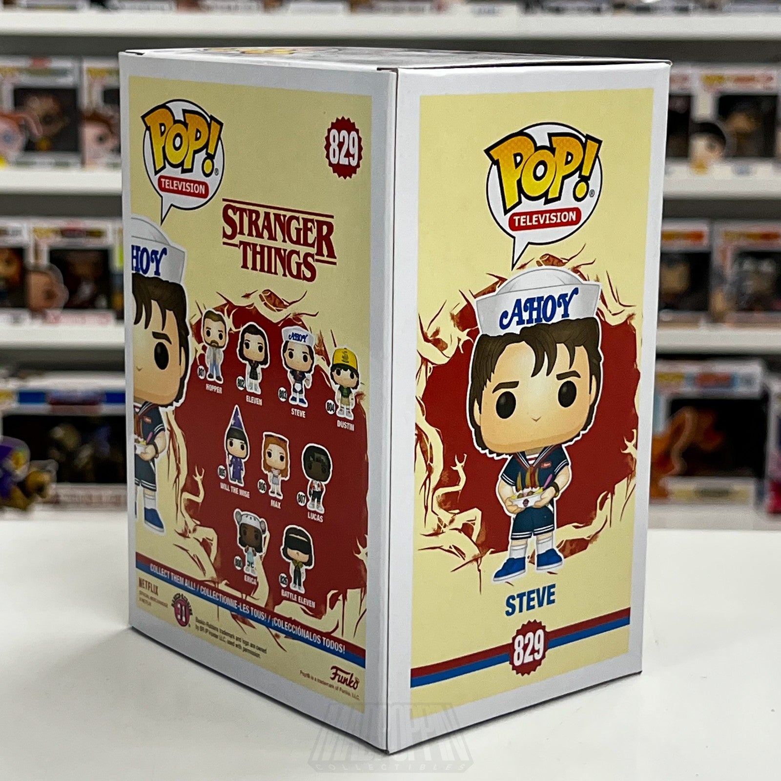 Funko Pop Television Stranger Things Steve w/Sundae Baskin-Robbins 829 Figure4