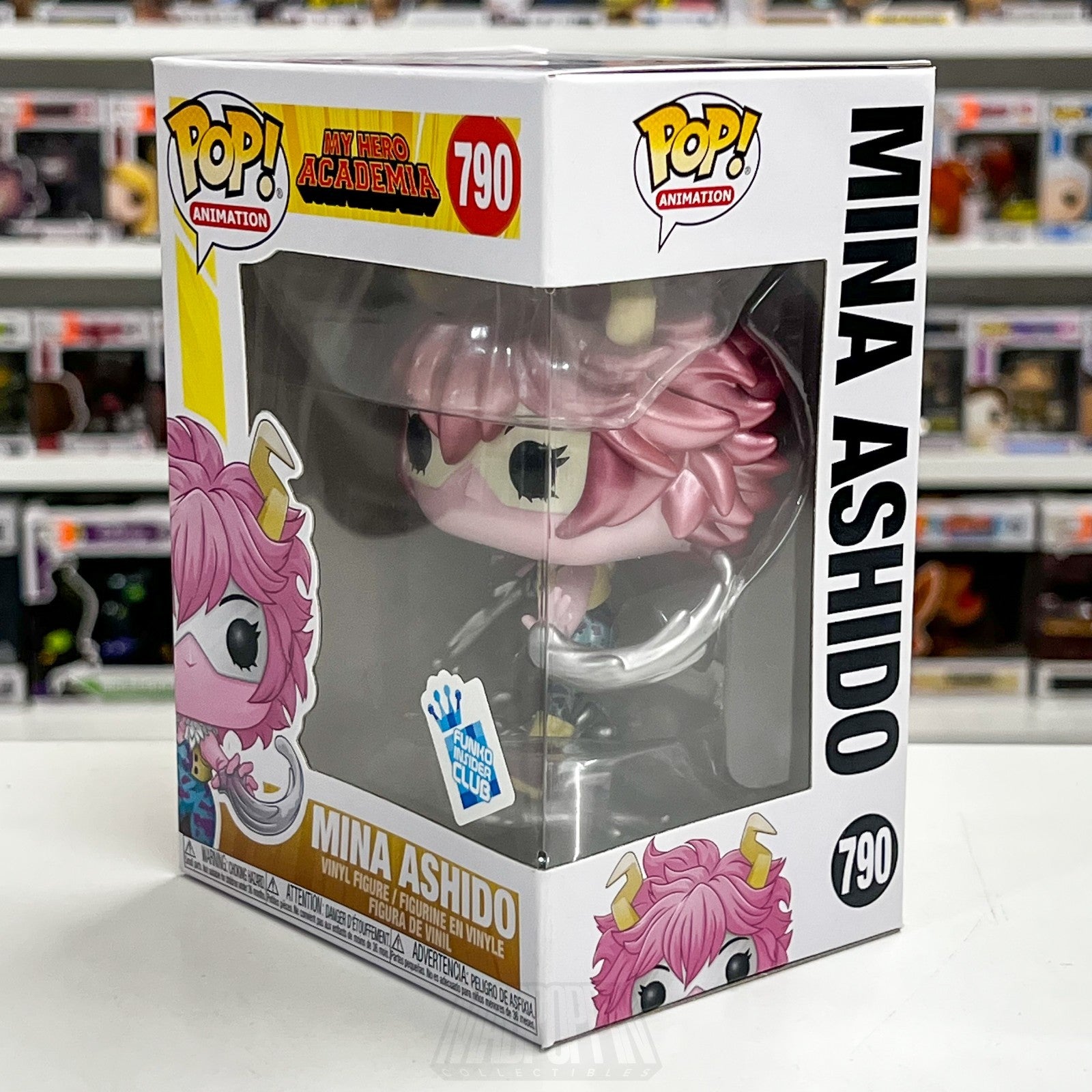 Funko Pop Anime My Hero Academia Mina Ashido Metallic 790 GameStop Vinyl Figure1