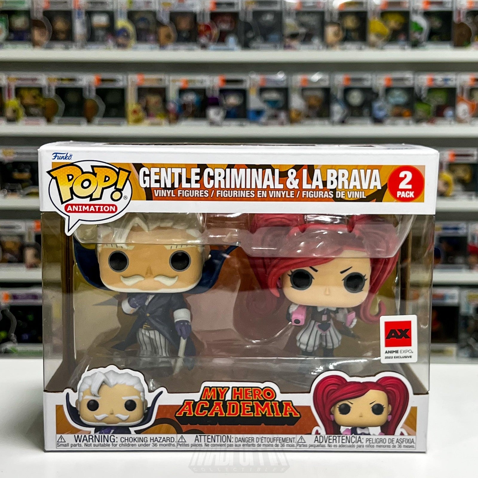 Funko Pop Anime Expo My Hero Academia Gentle Criminal & La Brava 2 Pack 2022 Toy