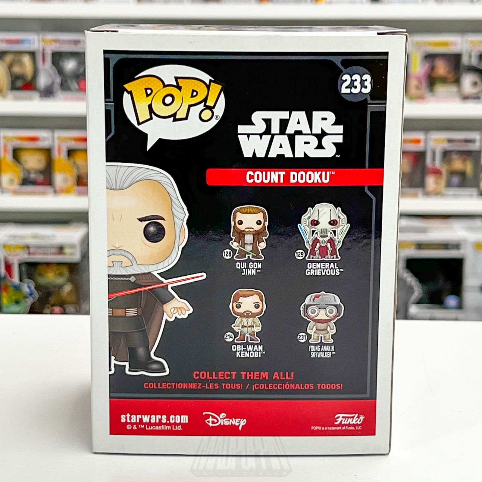 Funko Pop Star Wars Count Dooku Smugglers Bounty 233 Jedi Sith Lord Vinyl Figure3