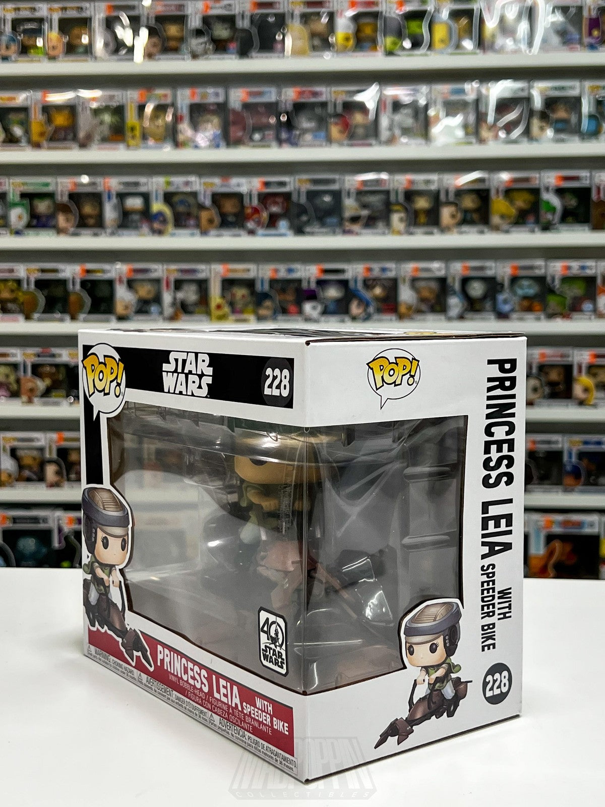 Funko Pop Ride Star Wars 228 Princess Leia Speeder Bike ROTJ 40th Anniversary