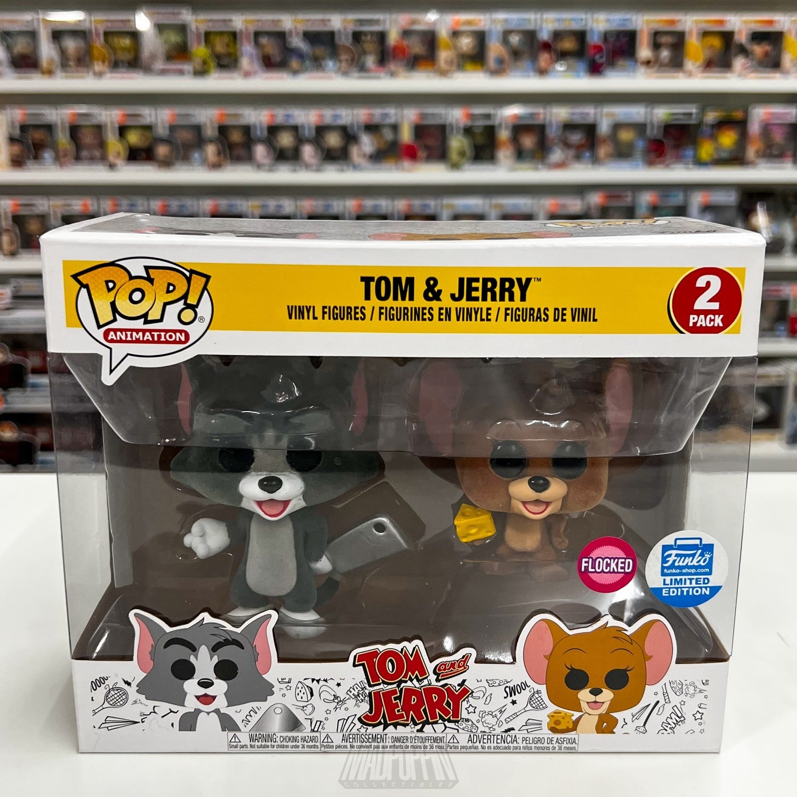 Funko Pop Animation Tom & Jerry Flocked 2 Pack Funko-Shop.com Hanna Barbera