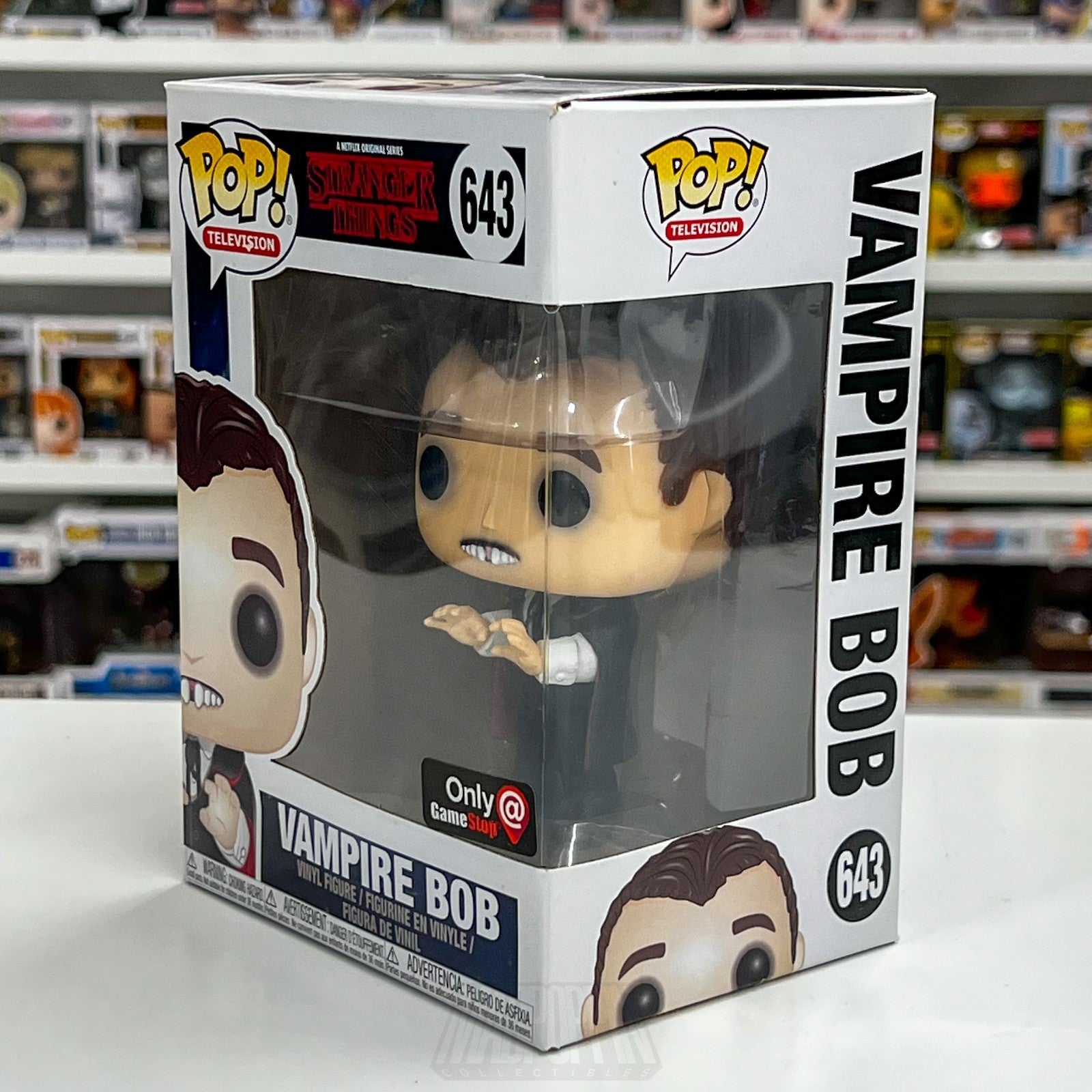 Funko Pop Television Stranger Things Vampire Bob GameStop 643 Toy Vinyl Figure1