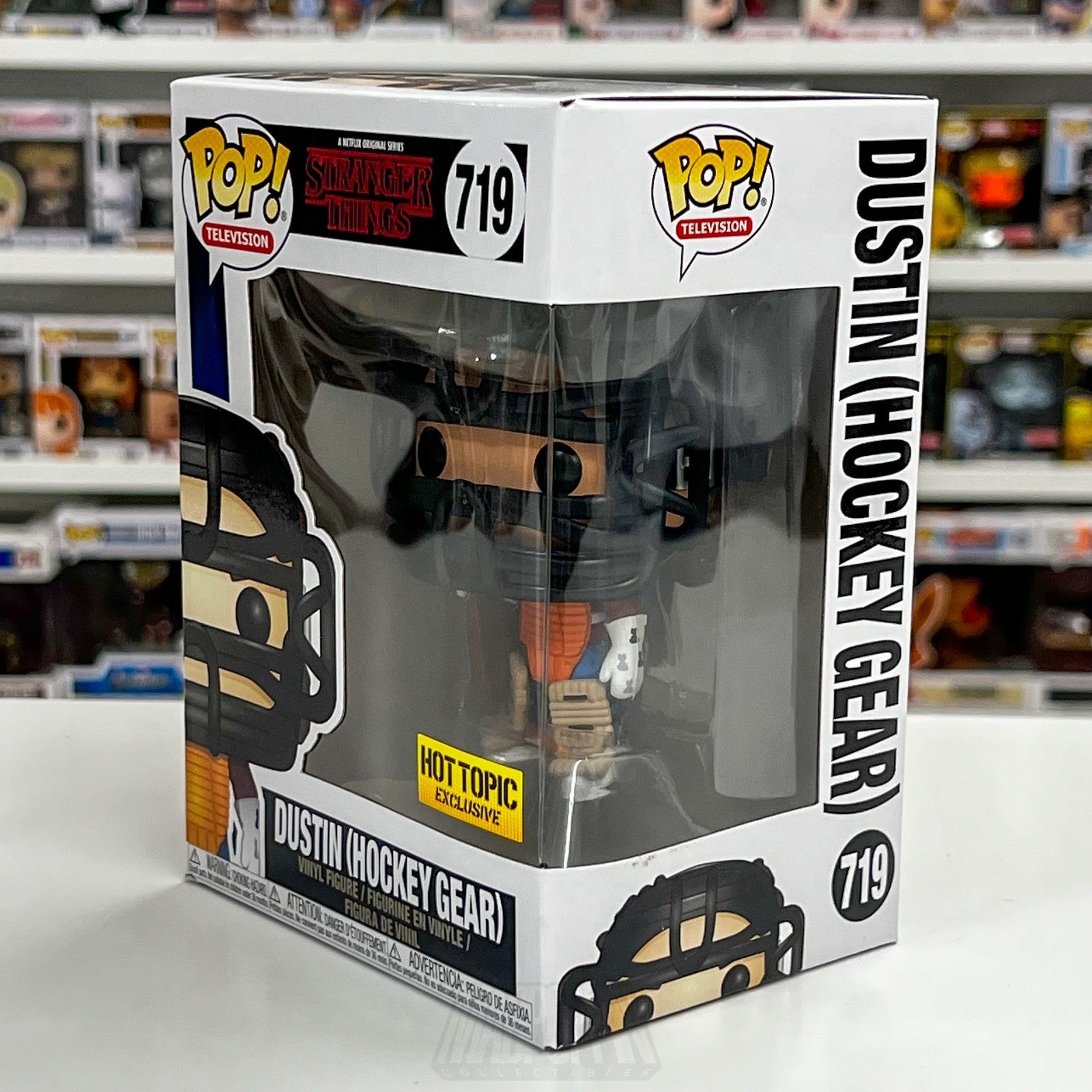 Funko Pop Television Stranger Things Dustin Hockey Gear Hot Topic 719 Toy Figure1