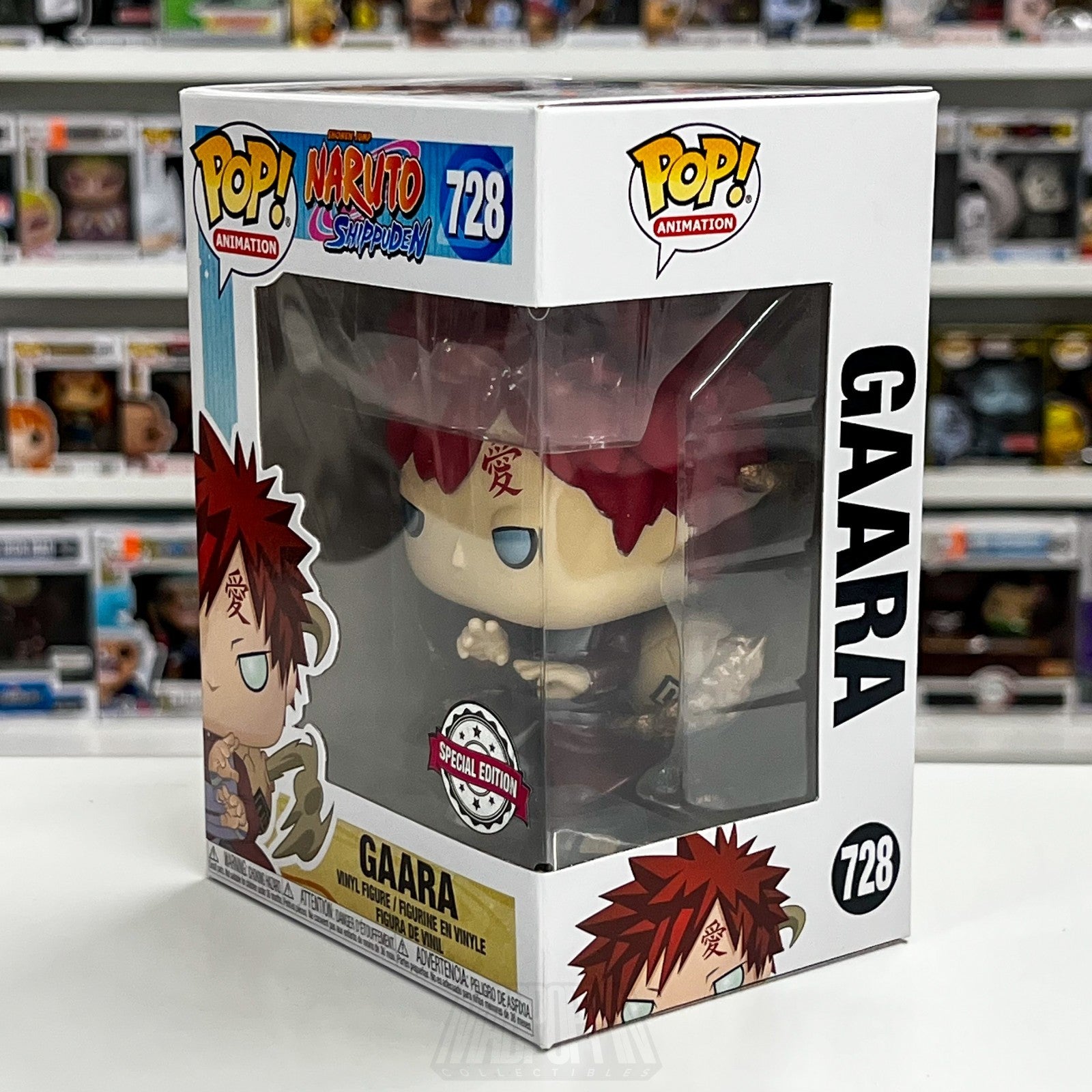 Funko Pop Anime Naruto Shippuden Gaara Metallic Special Edition 728 Vinyl Figure1