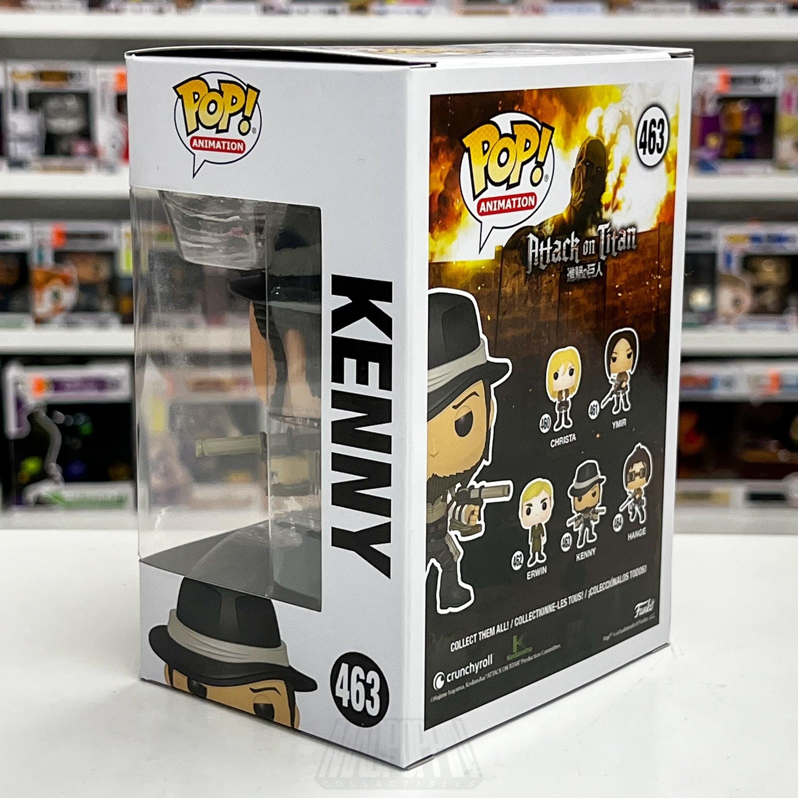 Funko Pop Anime Attack On Titan Kenny 463 Vinyl Figure Animation Collectible AOT2