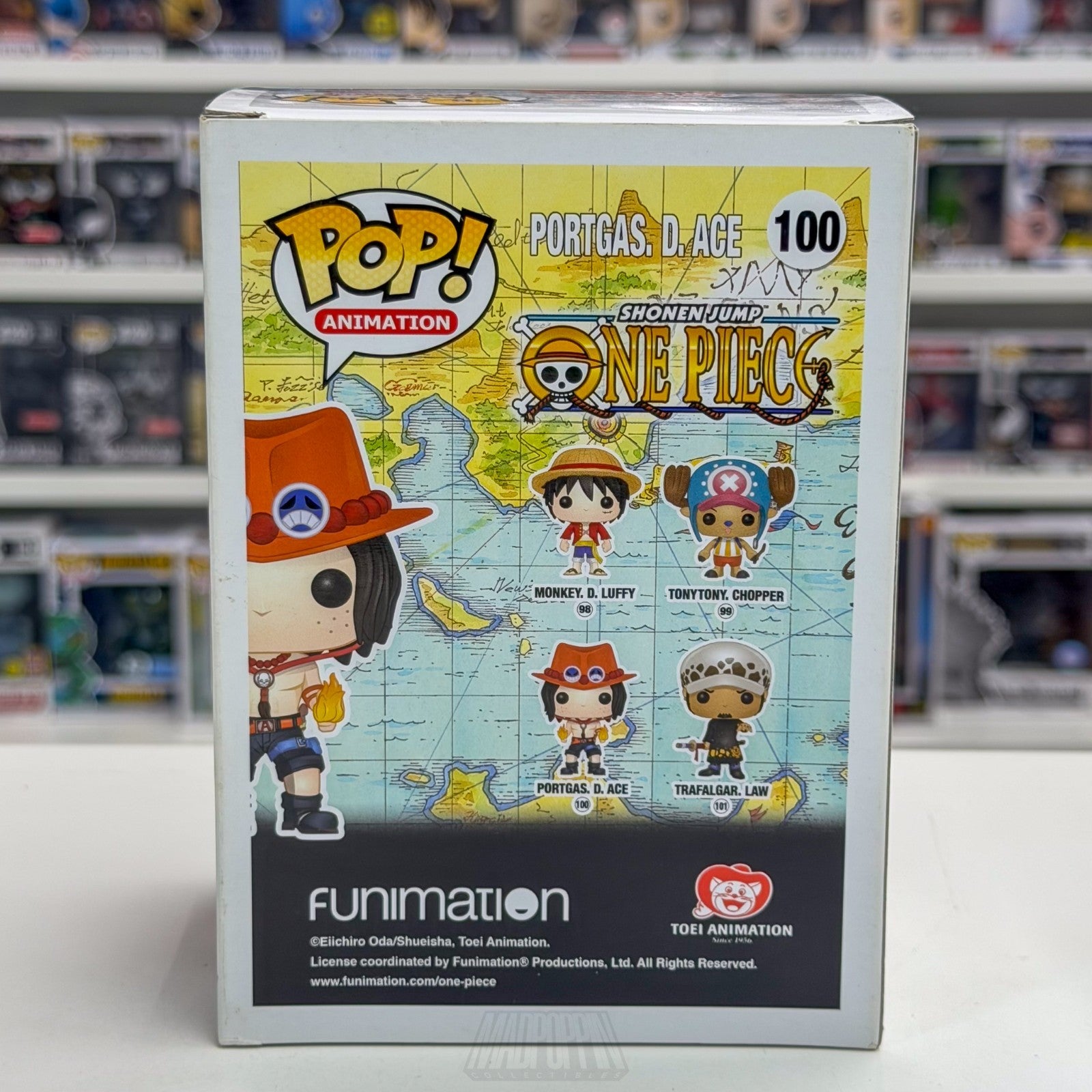 Funko Pop Anime One Piece Portgas D Ace 100 ORIGINAL 2016 RELEASE Manga Figure3