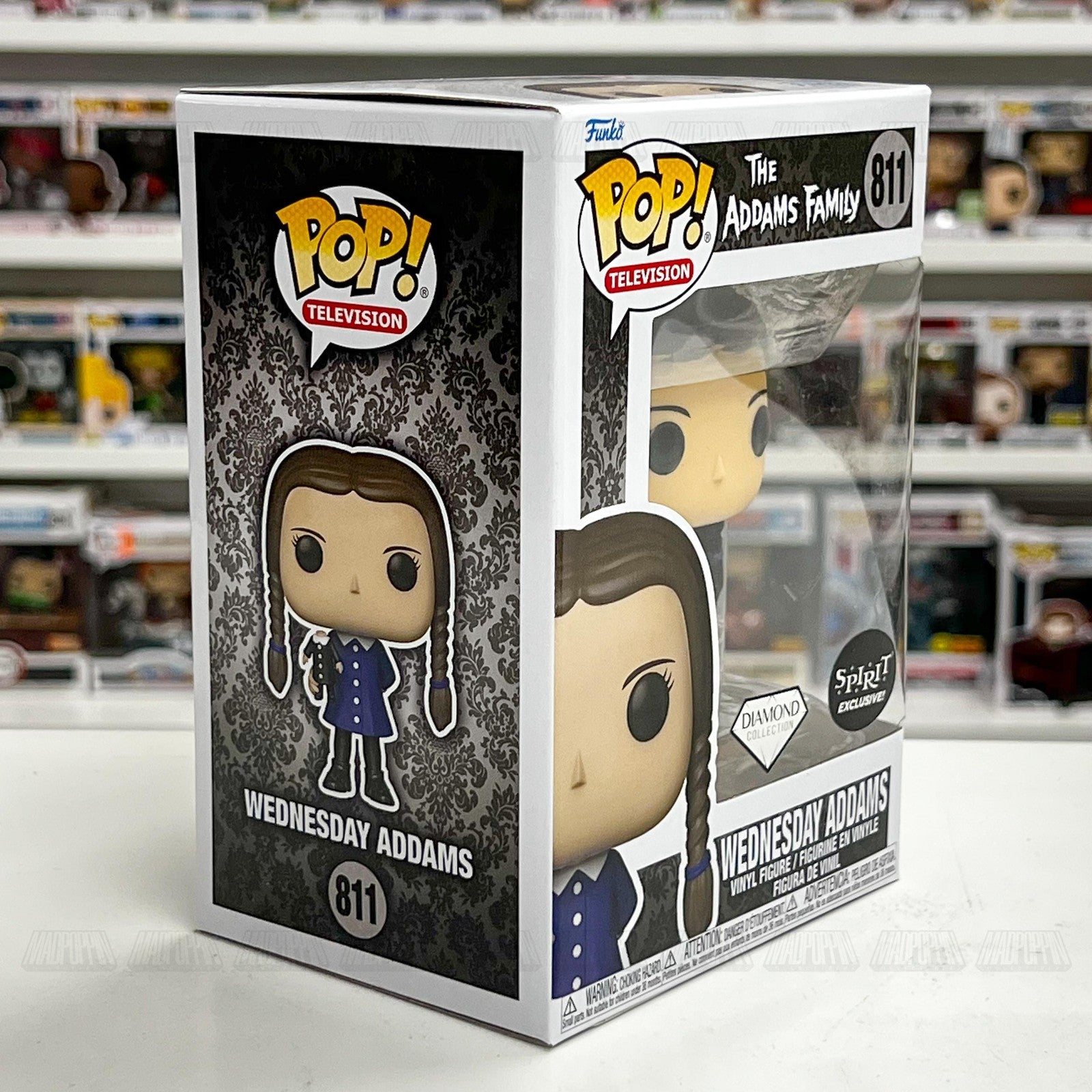 Funko Pop Television Wednesday Addams 811 Diamond Spirit Exclusive Vinyl Figure