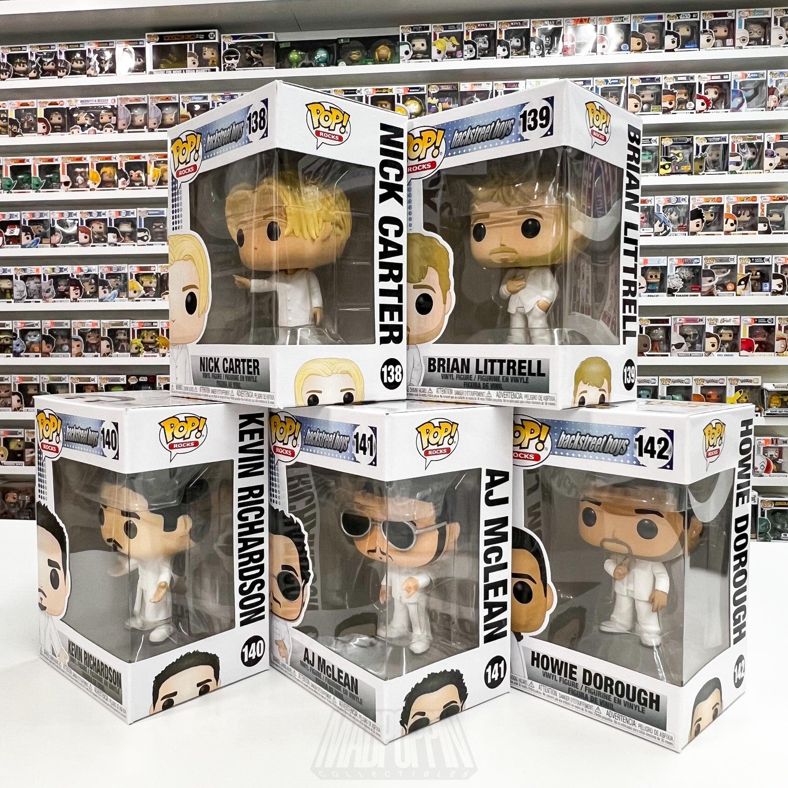 Funko Pop Rocks Backstreet Boys Complete Set 5 Nick Brian Kevin AJ Howie Music