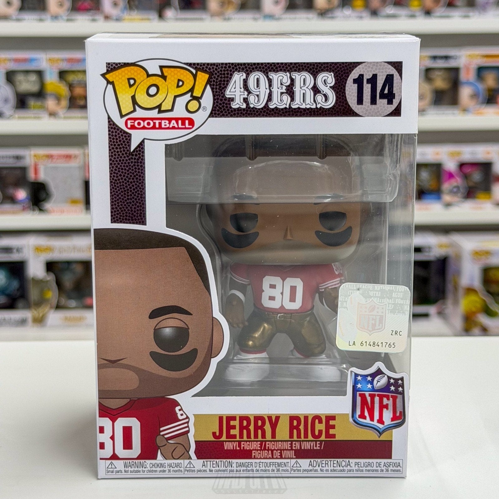 Funko Pop NFL Football San Francisco 49ers Jerry Rice 114 Vaulted Vinyl Figure