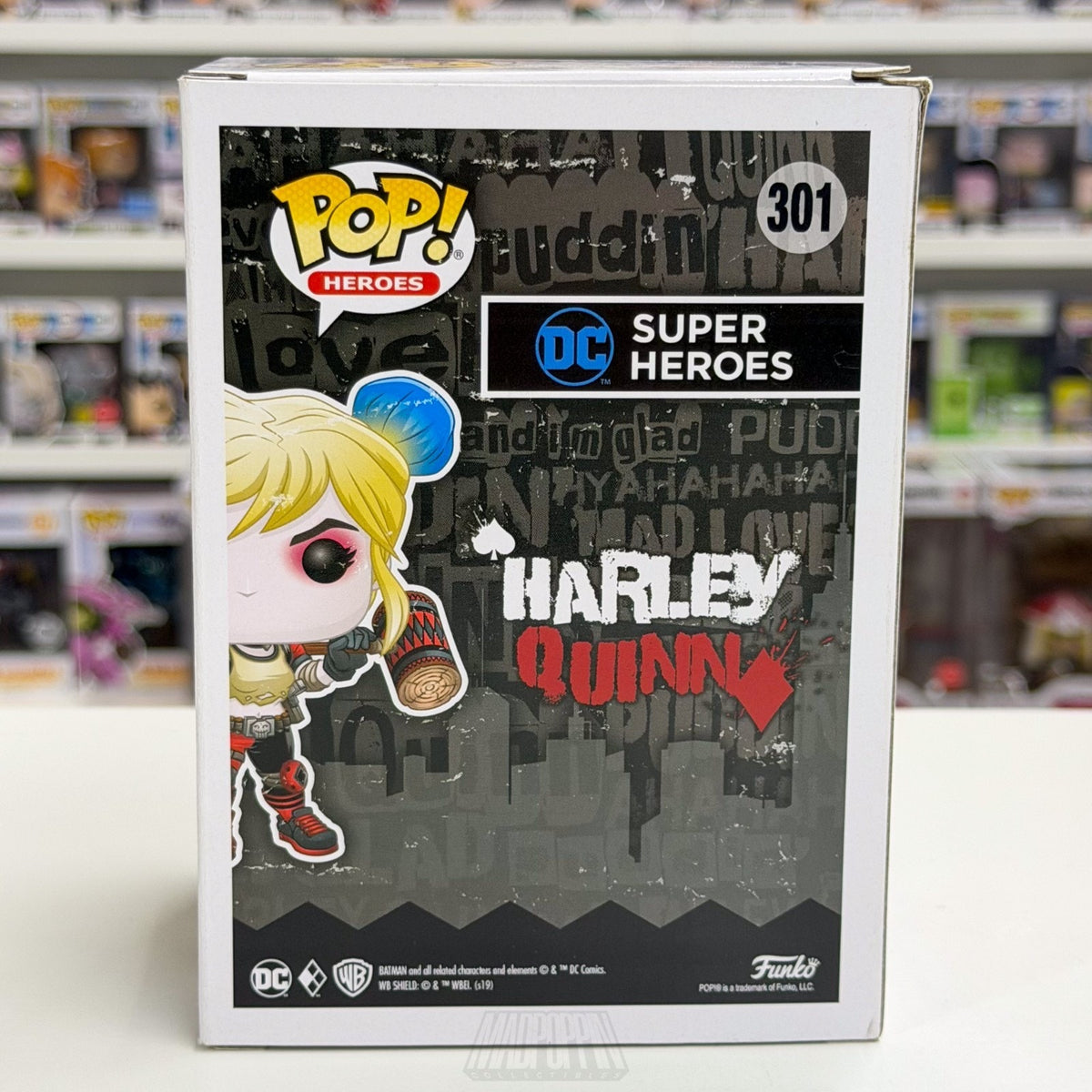 Funko Pop DC Super Heroes Harley Quinn Mallet Rebirth GameStop 301 Vinyl Figure
