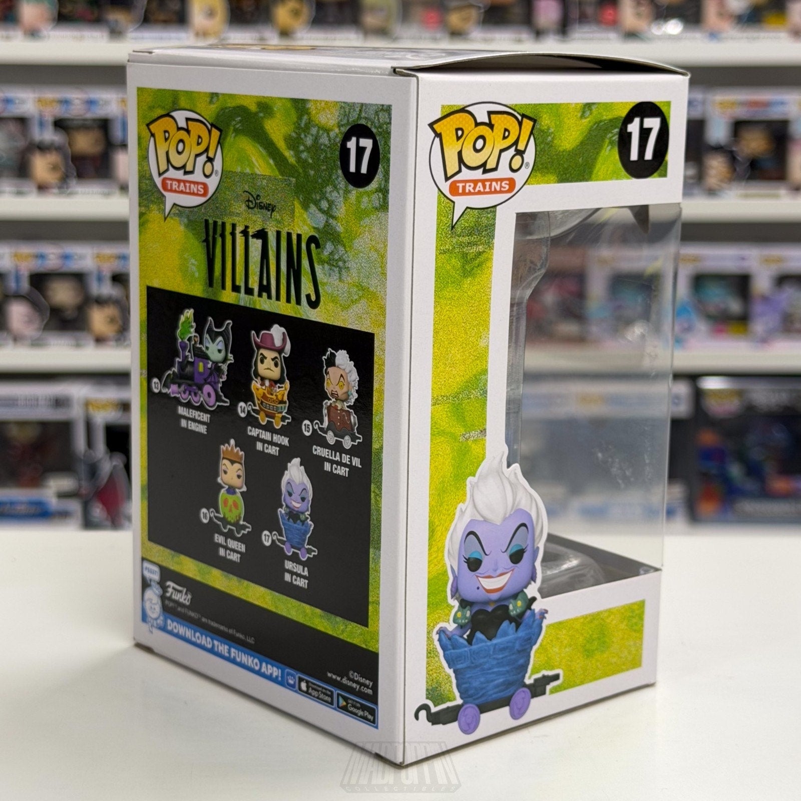 Funko Pop Trains Disney Villains Ursula in Cart 17 Little Mermaid Vinyl Figure