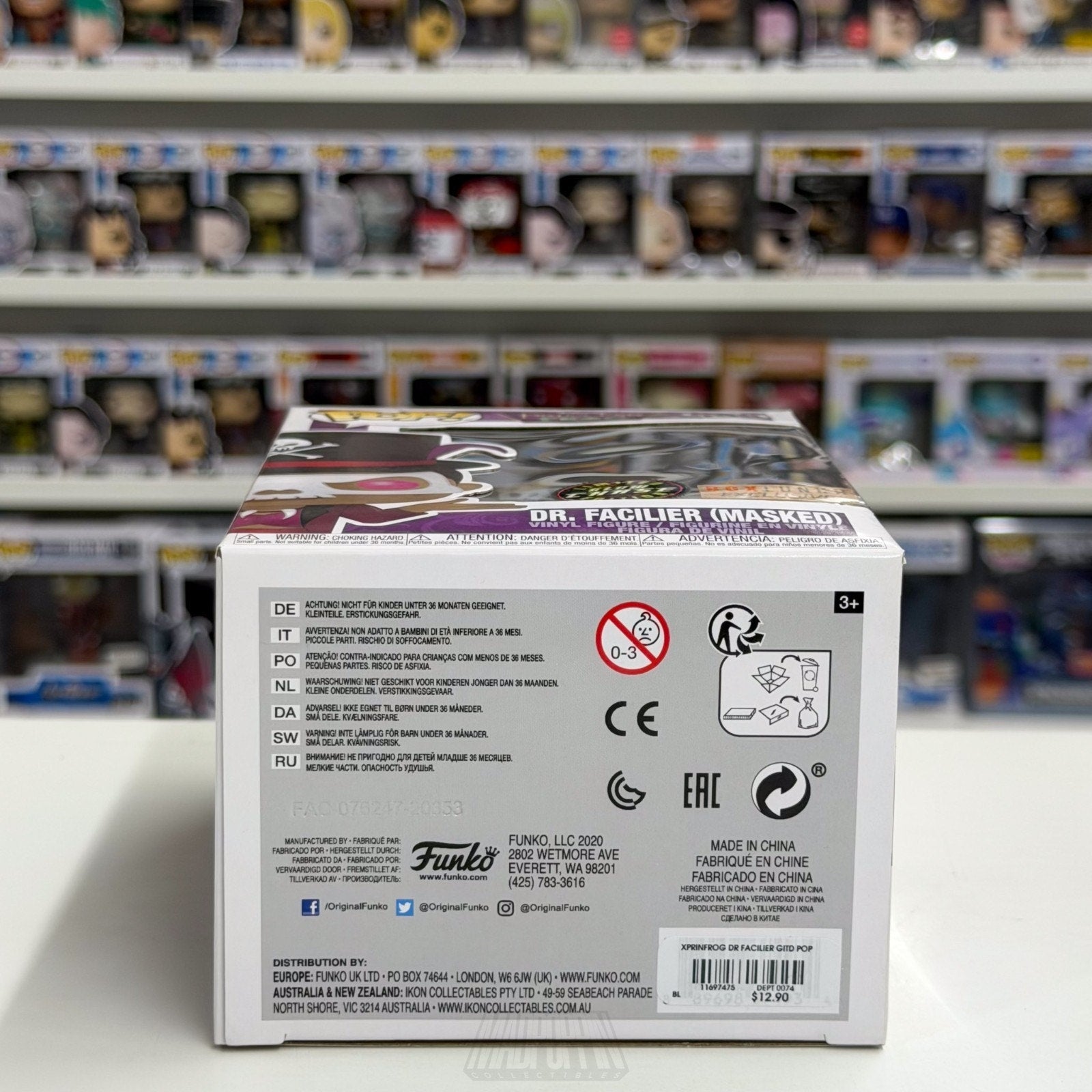 Funko Pop Disney Princess & The Frog Dr Facilier Masked BoxLunch Glow Chase 508