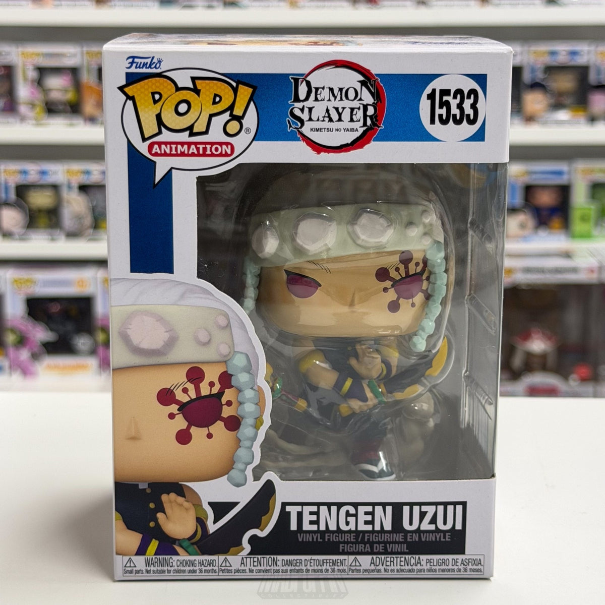 Funko Pop Anime Demon Slayer Tengen Uzui 1533 Japanese Manga Toy Vinyl Figure
