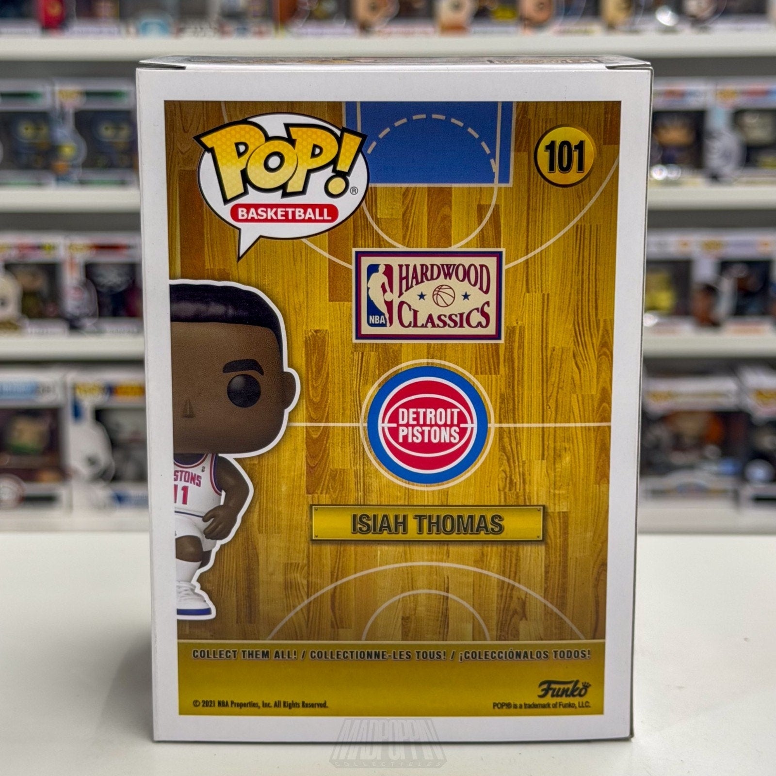 Funko Pop NBA Basketball Detroit Pistons Isiah Zeke Thomas 101 PG Vinyl Figure