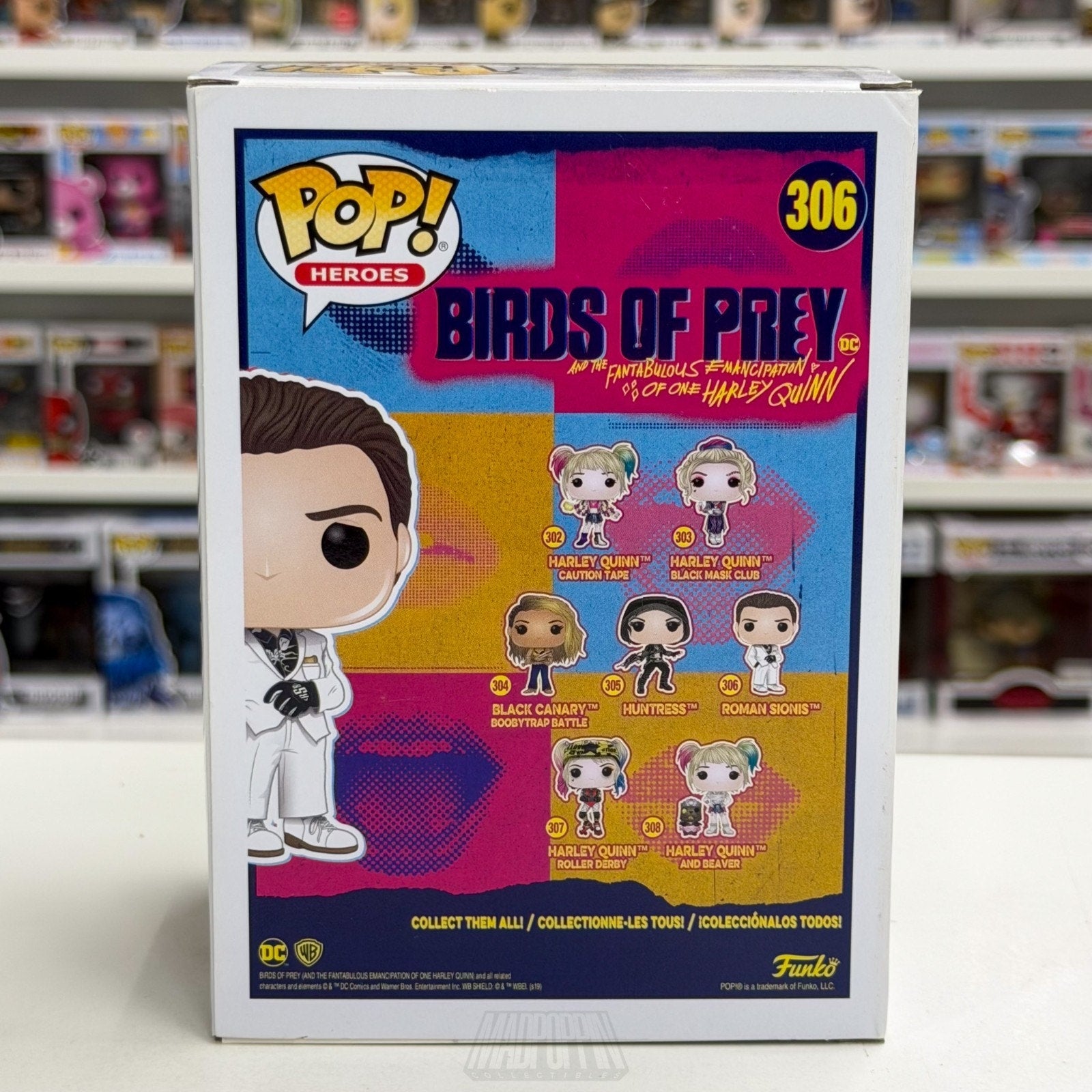 Funko Pop DC Heroes Birds of Prey Roman Sionis 306 Harley Quinn Toy Vinyl Figure
