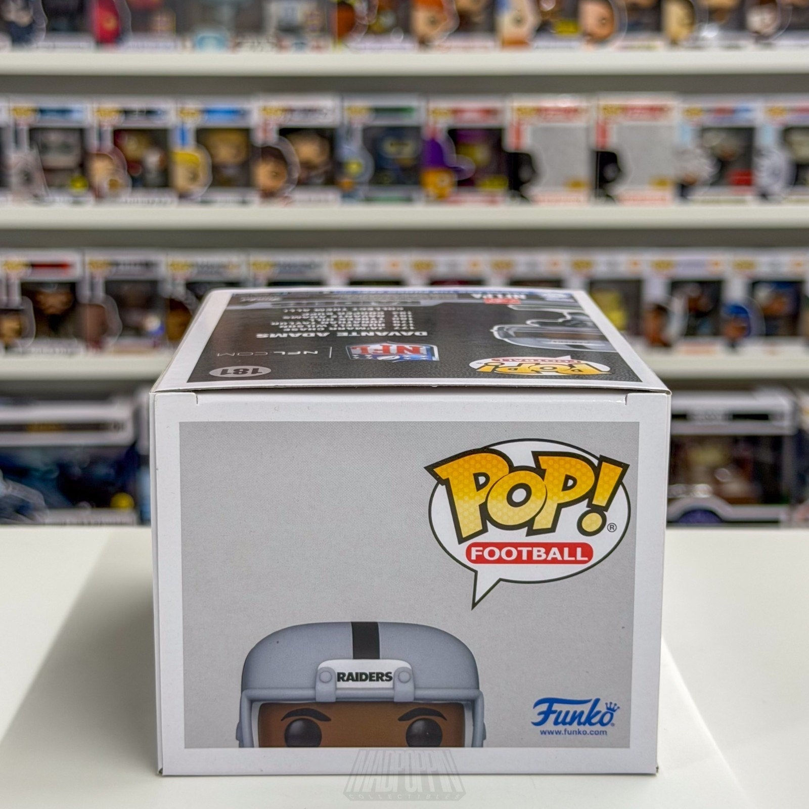 Funko Pop NFL Football Raiders Davante Adams 181 Wide Receiver Toy Vinyl Figure