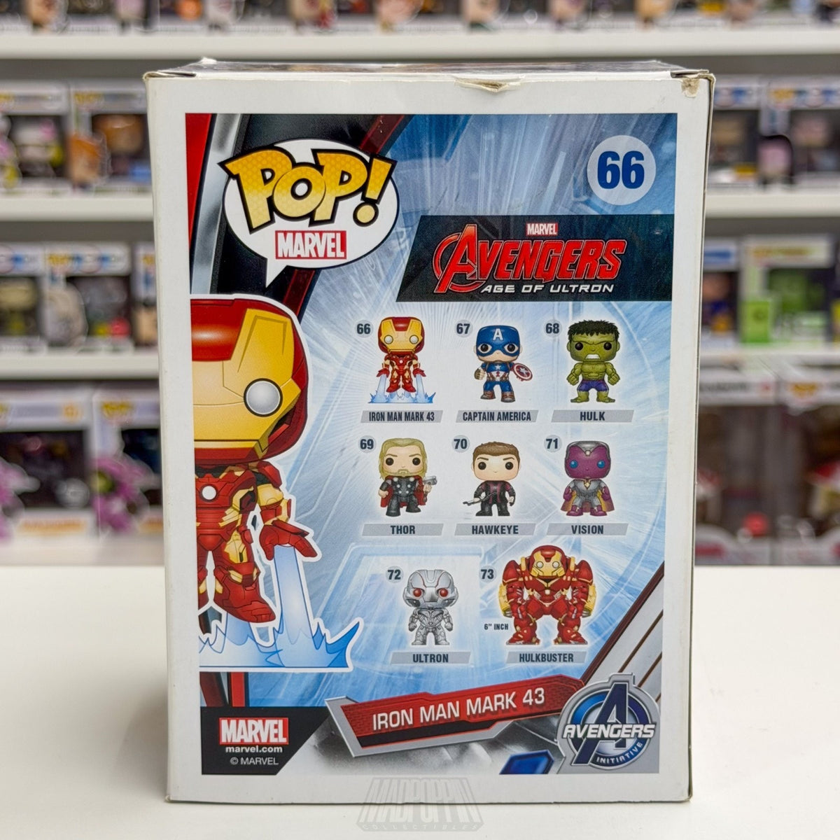 Funko Pop Marvel Avengers Age of Ultron Iron Man Mark 43 Flying 66 Vinyl Figure
