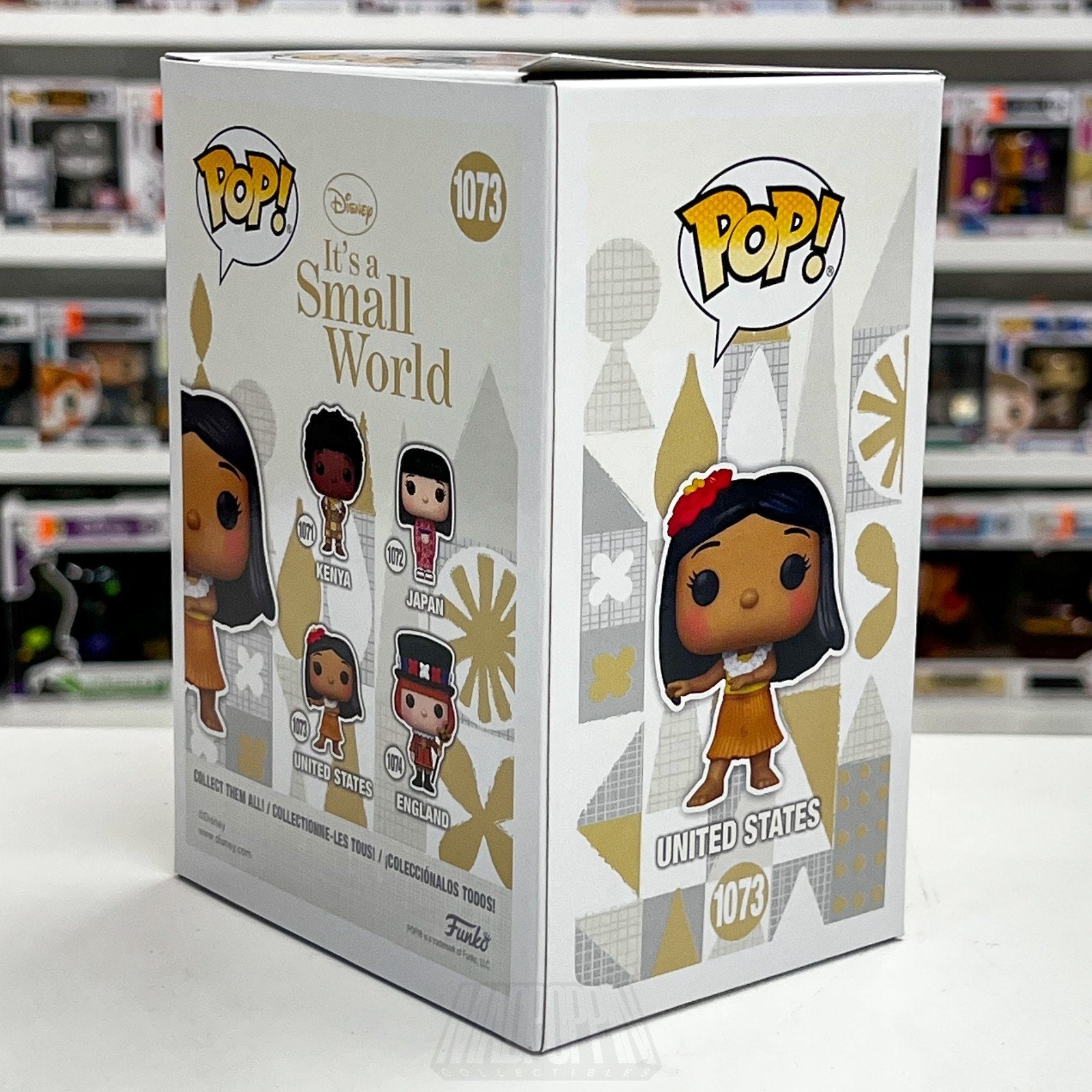 Funko Pop Disney It's A Small World United States 1073 Fantasyland Ride Hawaii