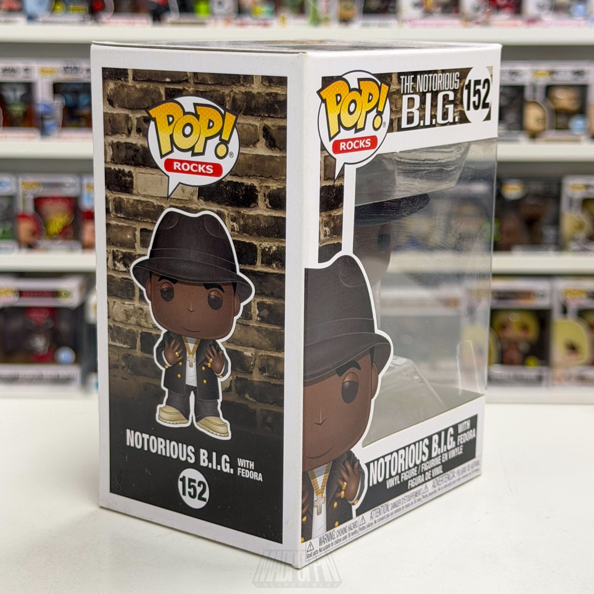 Funko Pop Rocks Notorious B.I.G. w/Fedora 152 Music Rap Hip Hop NYC Vinyl Figure