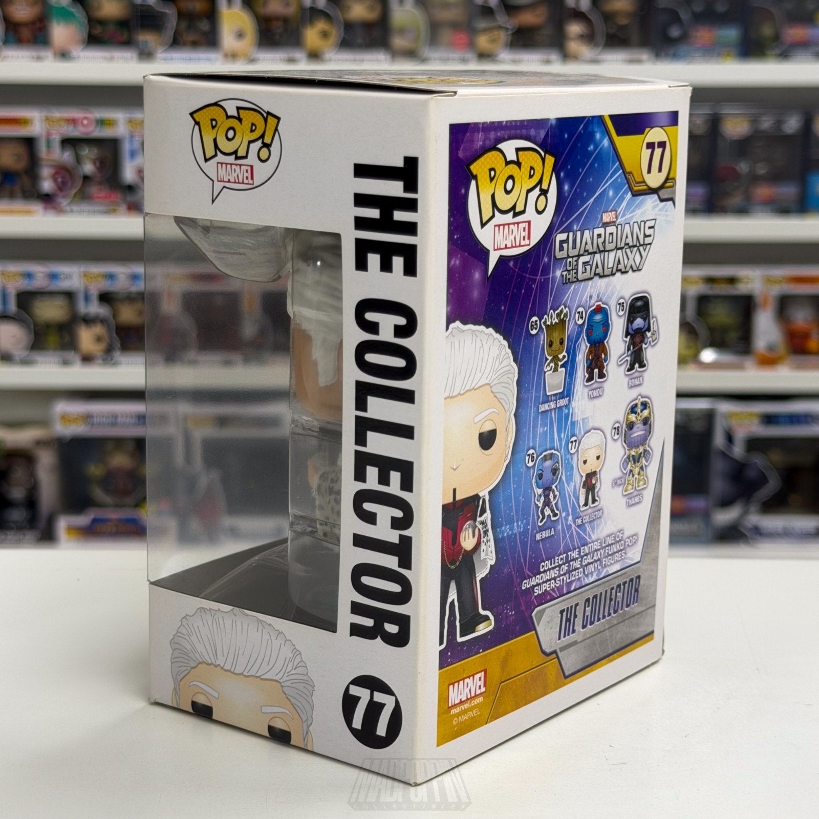 Funko Pop Marvel Guardians of the Galaxy The Collector 77 GOTG Toy Vinyl Figure