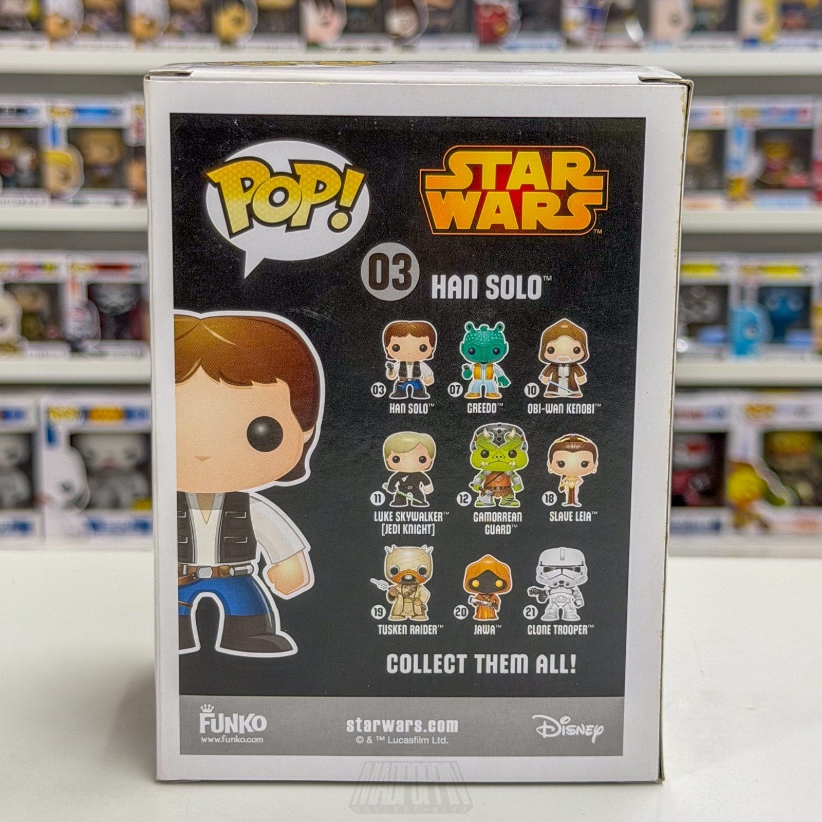 Funko Pop Star Wars Han Solo Black Box Vaulted Edition 03 Smuggler Vinyl Figure