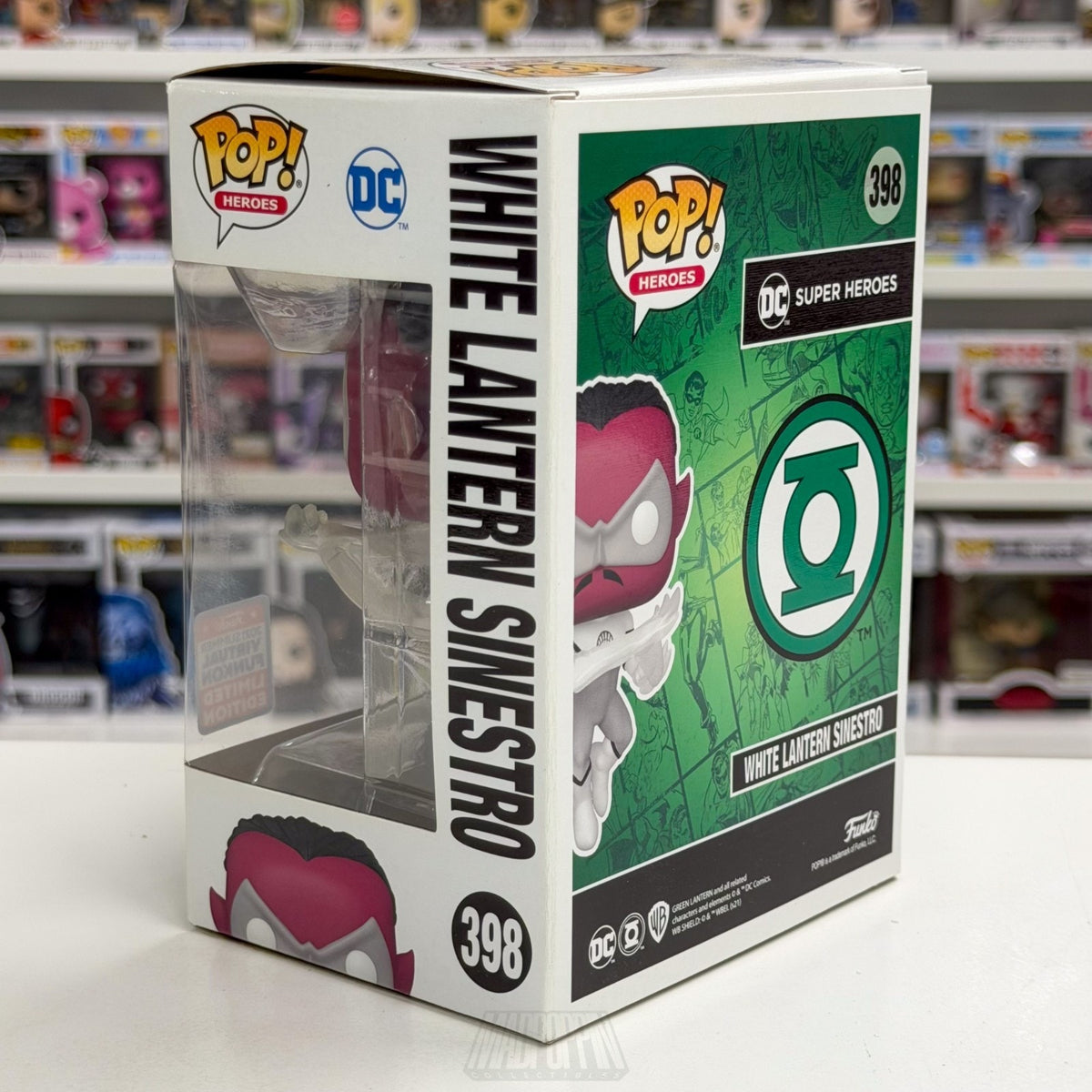 Funko Pop DC Heroes White Lantern Sinestro Virtual FunKon 398 Toy Vinyl Figure