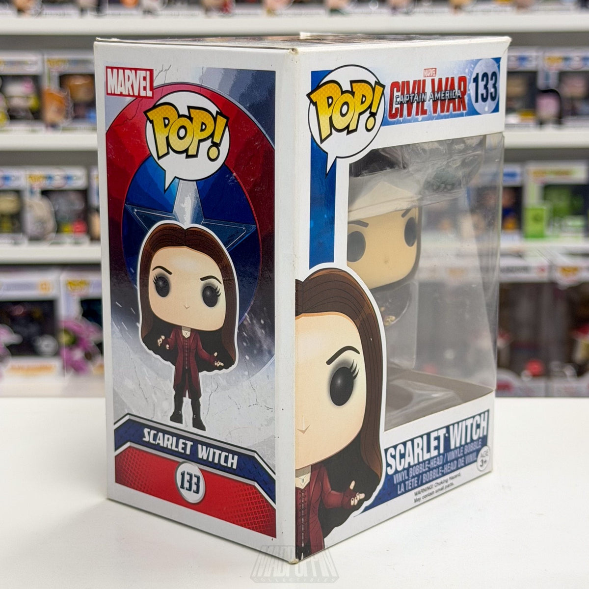 Funko Pop Marvel Captain American Civil War Scarlet Witch 133 Wanda Vinyl Figure