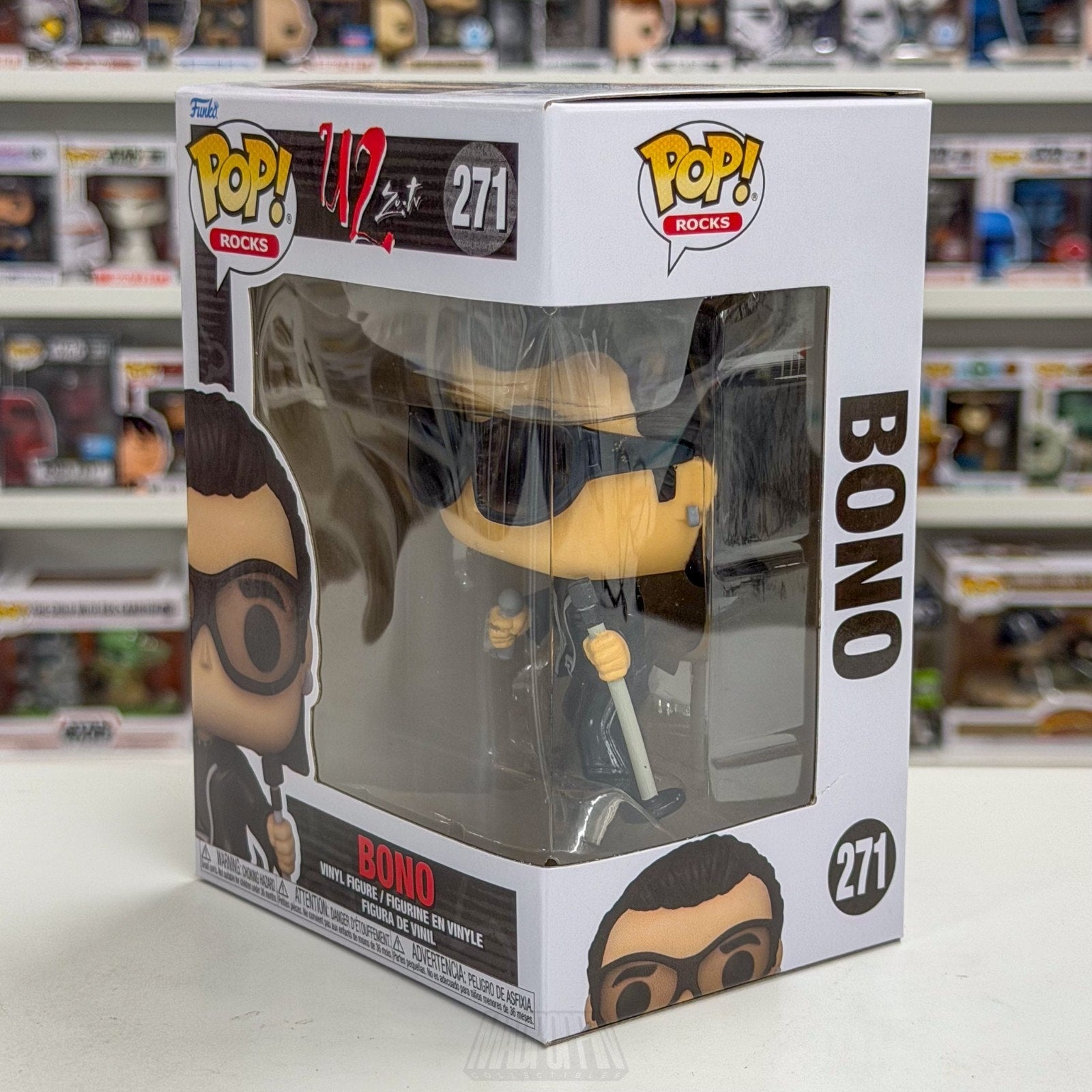 Funko Pop Rocks U2 Zoo TV Bono 271 Alternative Dublin Irish Band Vinyl Figure