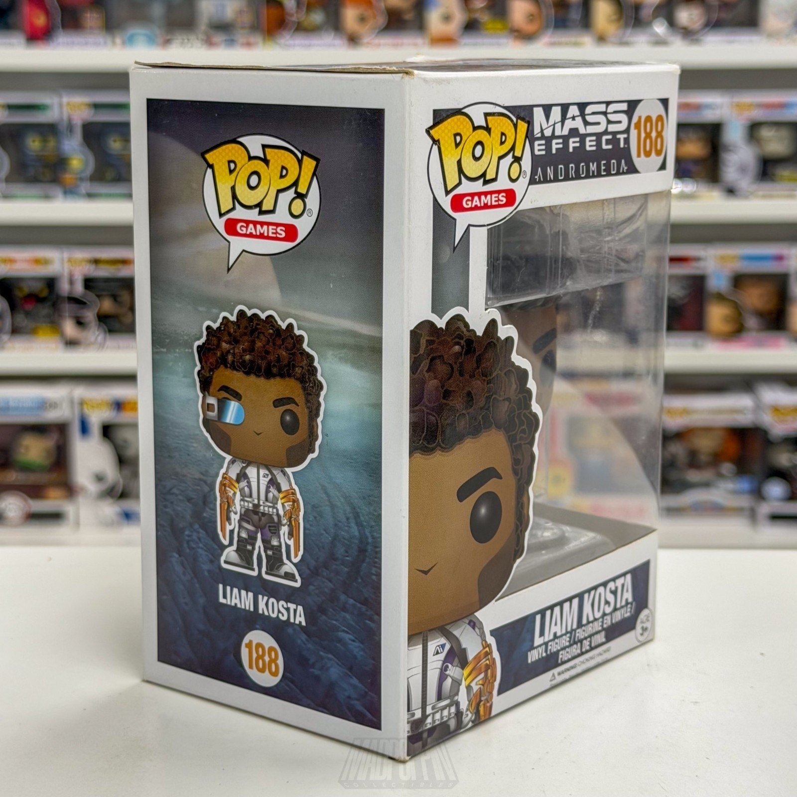 Funko Pop Video Games Mass Effect Andromeda Liam Kosta 188 Sci-Fi Vinyl Figure