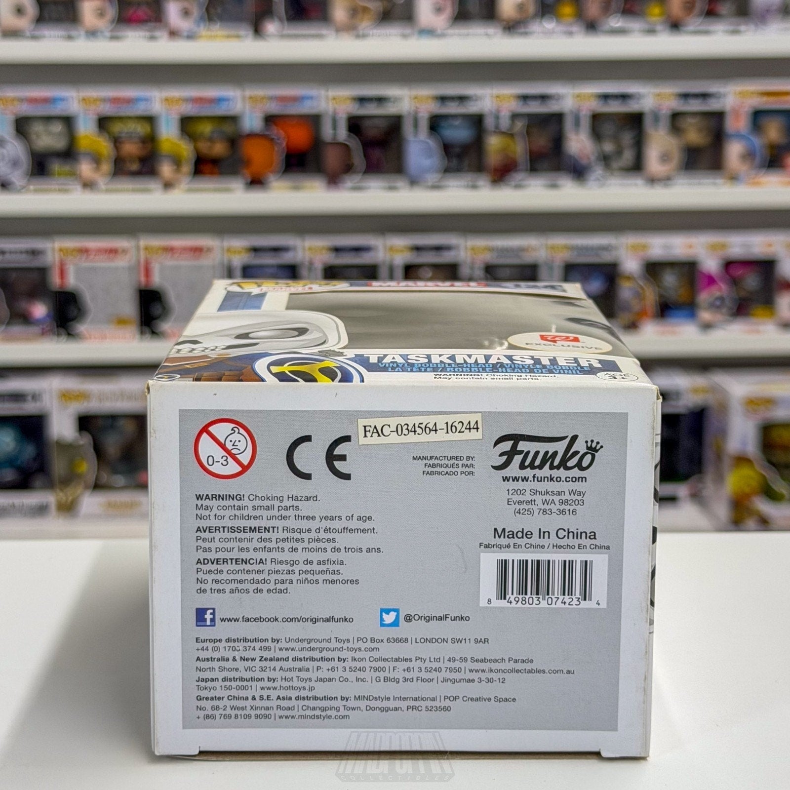 Funko Pop Marvel Taskmaster Walgreens Exclusive 124 Mercenary Toy Vinyl Figure