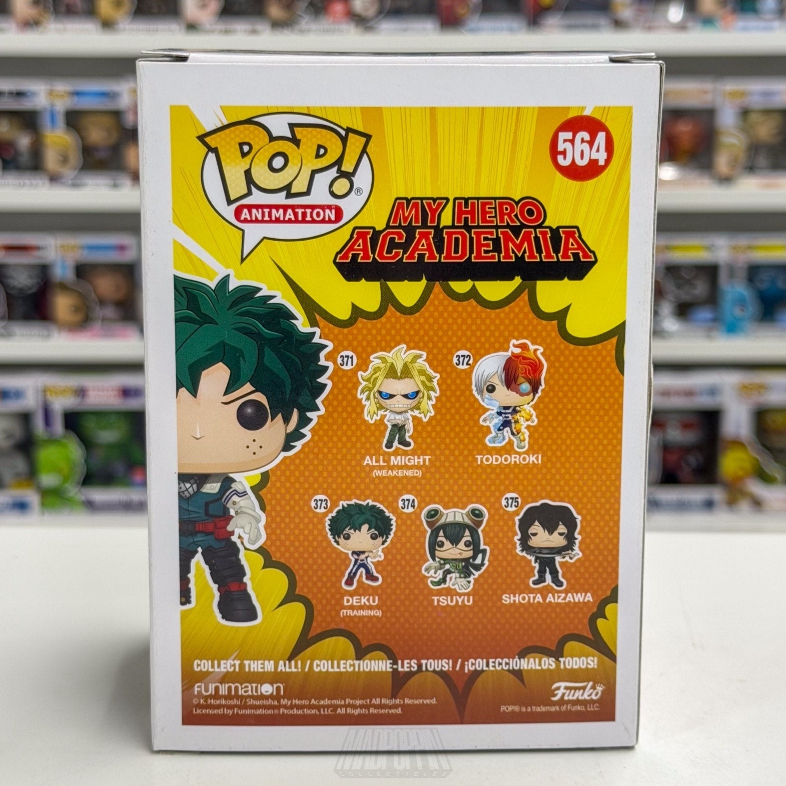 Funko Pop Anime My Hero Academia Deku Hot Topic 564 Japan Manga Toy Vinyl Figure