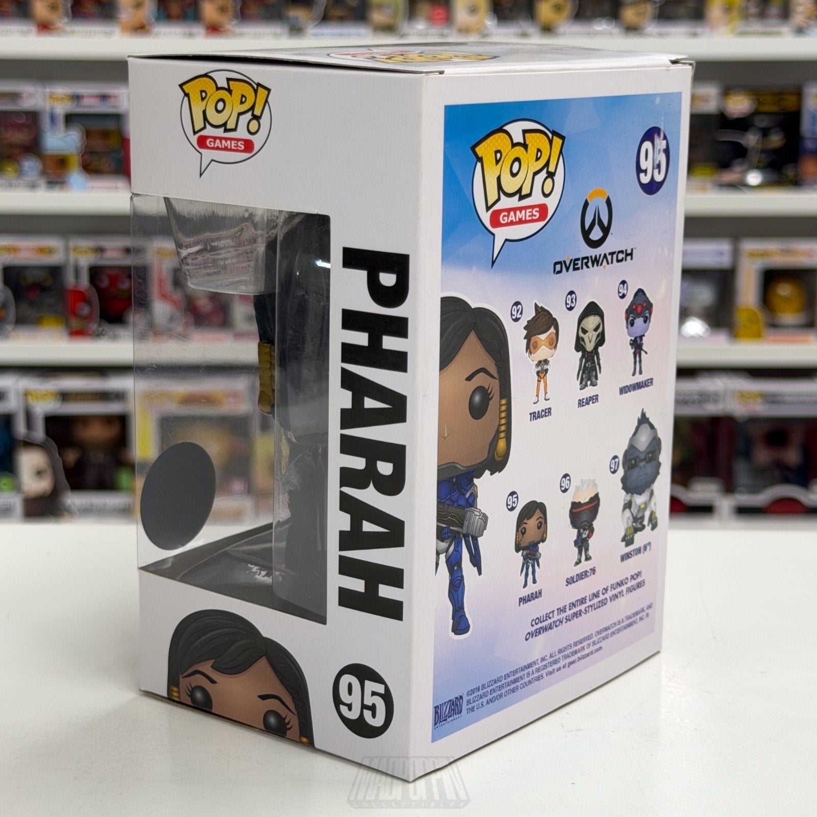 Funko Pop Games Overwatch Pharah Blue Blizzard Exclusive 95 OW FPS Vinyl Figure