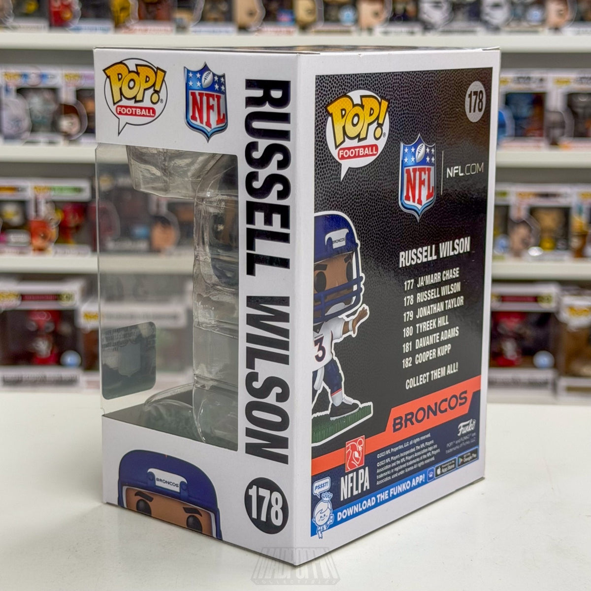 Funko Pop NFL Football Denver Broncos Russell Wilson 178 Quarterback Toy Figure