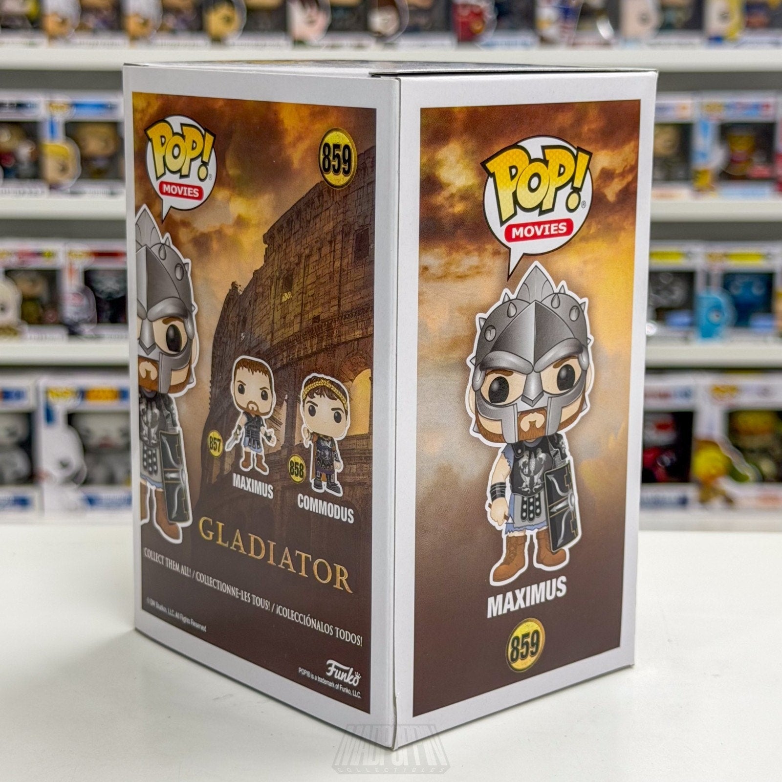 Funko Pop Movies Gladiator Maximus Full Armor Exclusive 859 Roman Vinyl Figure
